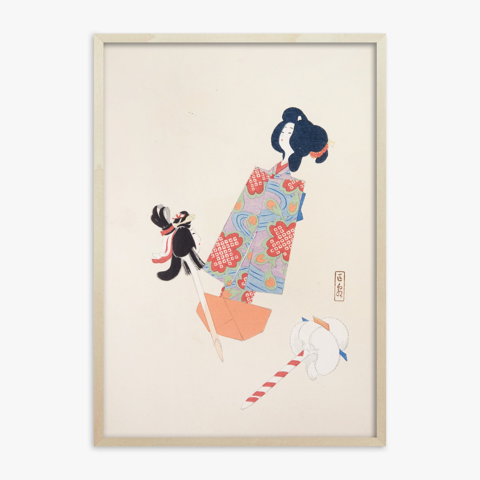 Illustrazioni raccolte di giocattoli giapponesi di Kyosen n. 69 ("Sogni di fiori di ciliegio")