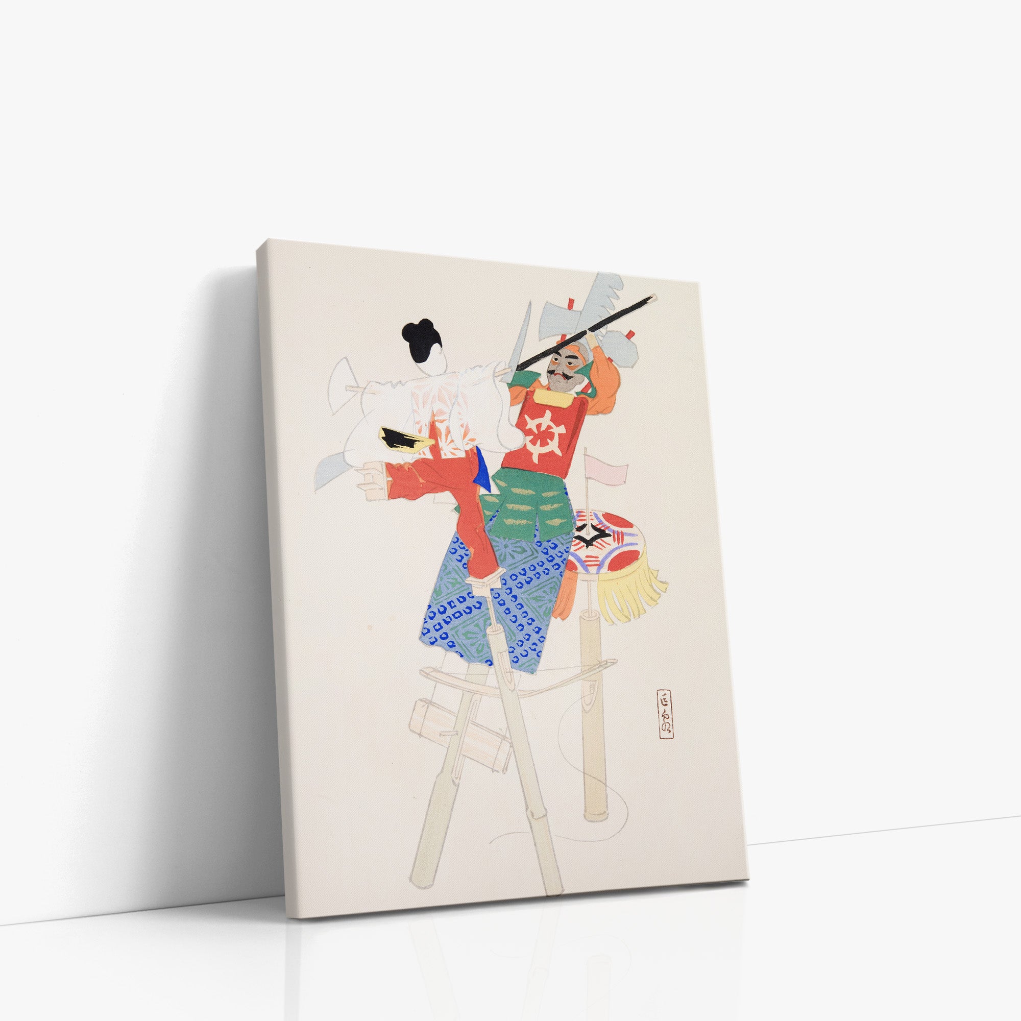 Kyosen’s Collected Illustrations of Japanese Toys Nr. 70 ("Traditional Warrior Performer Toys")
