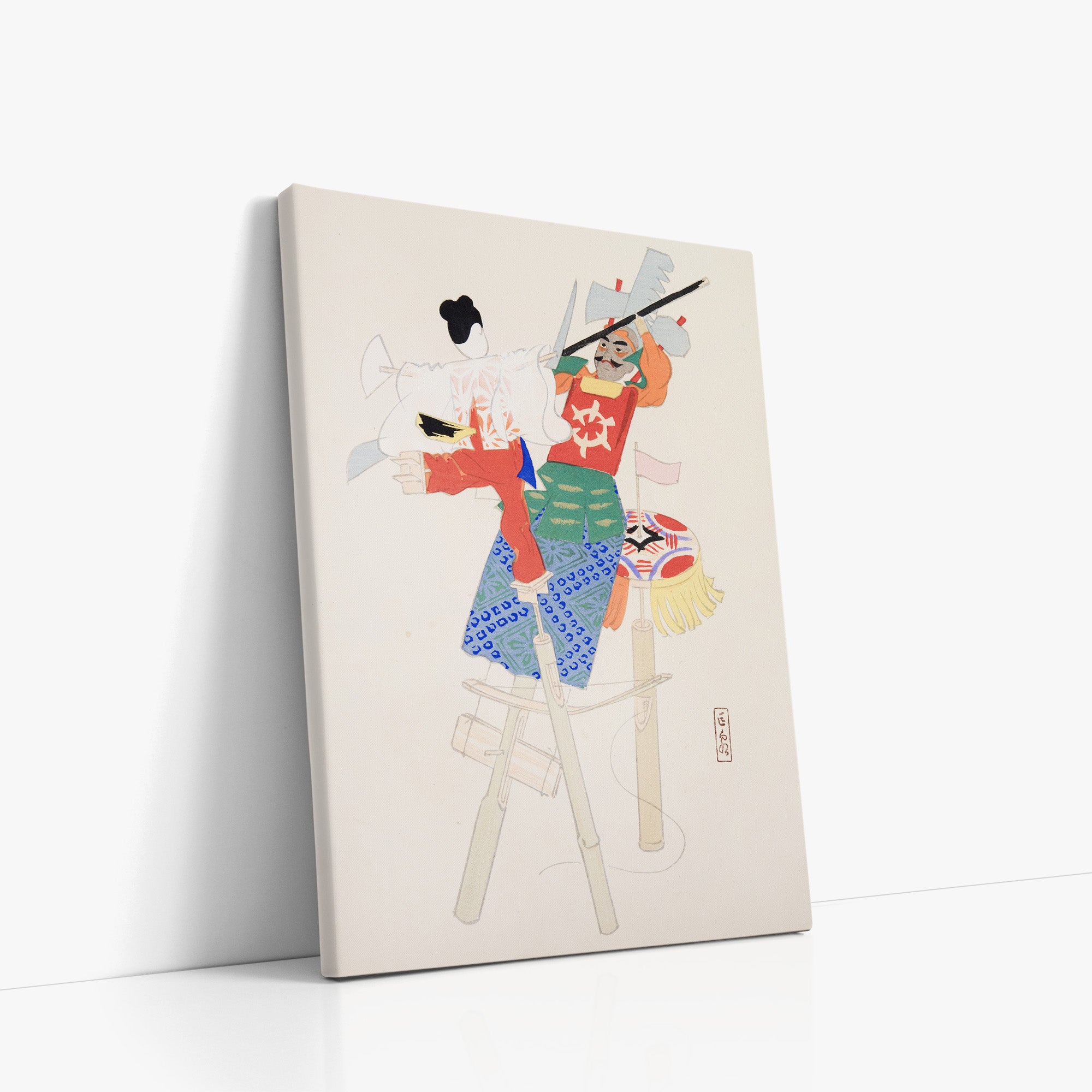 Kyosen’s Collected Illustrations of Japanese Toys Nr. 70 ("Traditional Warrior Performer Toys")