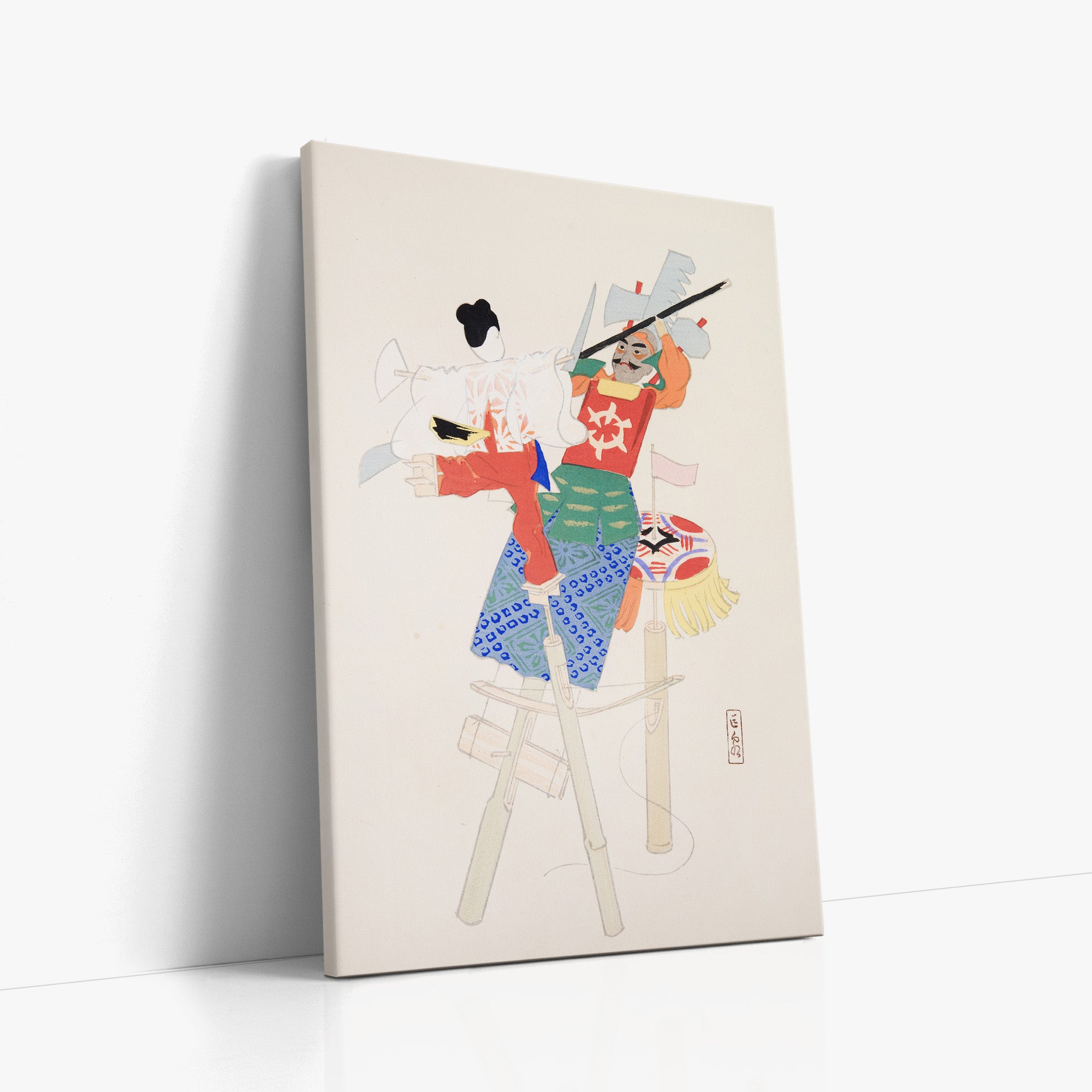 Kyosen’s Collected Illustrations of Japanese Toys Nr. 70 ("Traditional Warrior Performer Toys")