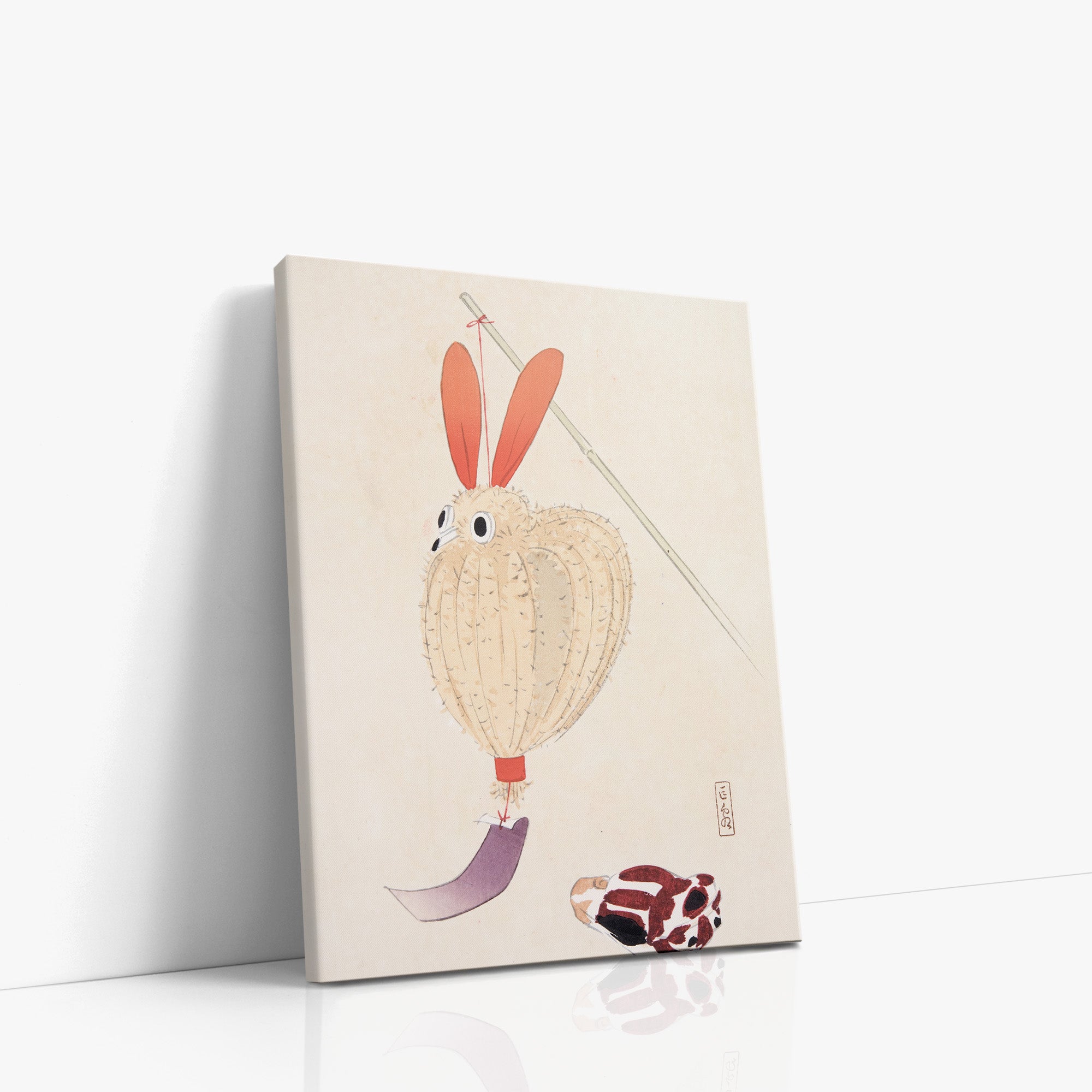 Kyosen’s Collected Illustrations of Japanese Toys Nr. 71 ("Whimsical Lantern Bunny")