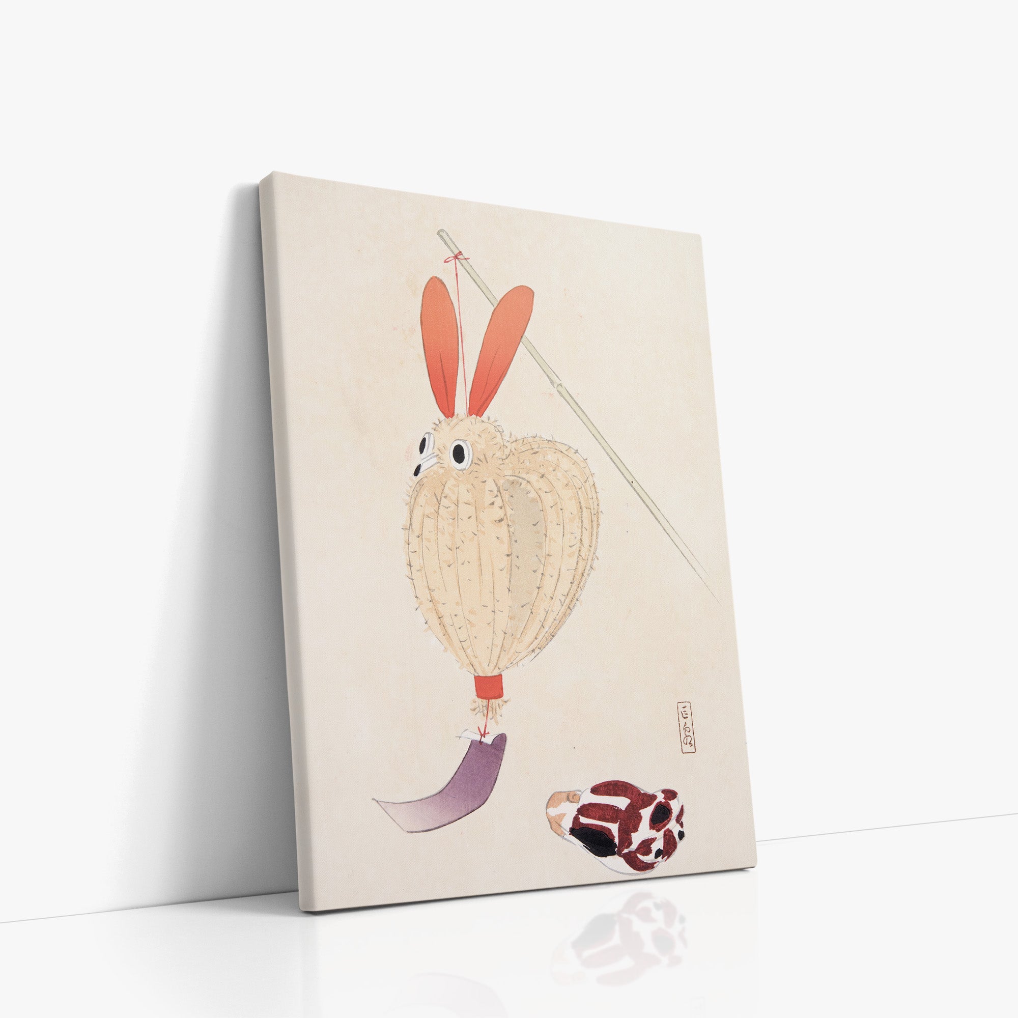 Kyosen’s Collected Illustrations of Japanese Toys Nr. 71 ("Whimsical Lantern Bunny")