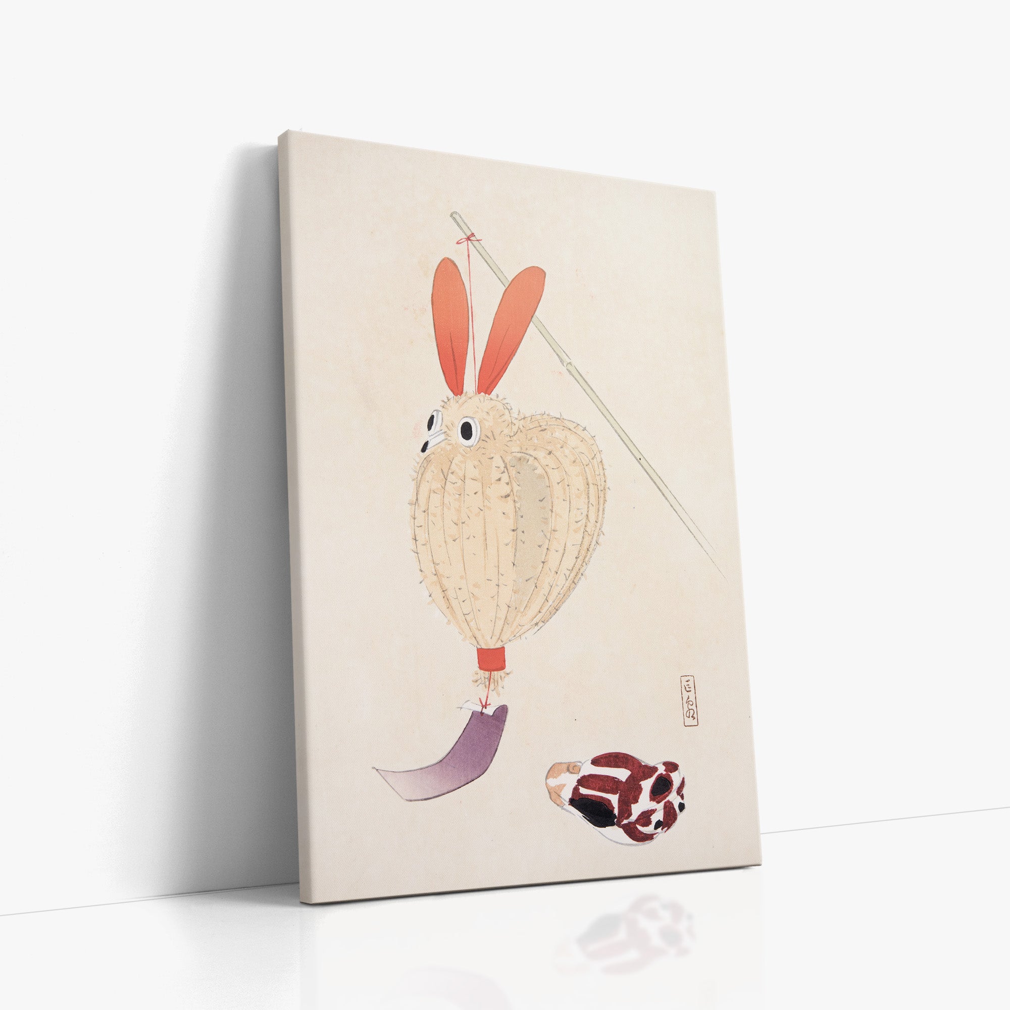 Kyosen’s Collected Illustrations of Japanese Toys Nr. 71 ("Whimsical Lantern Bunny")