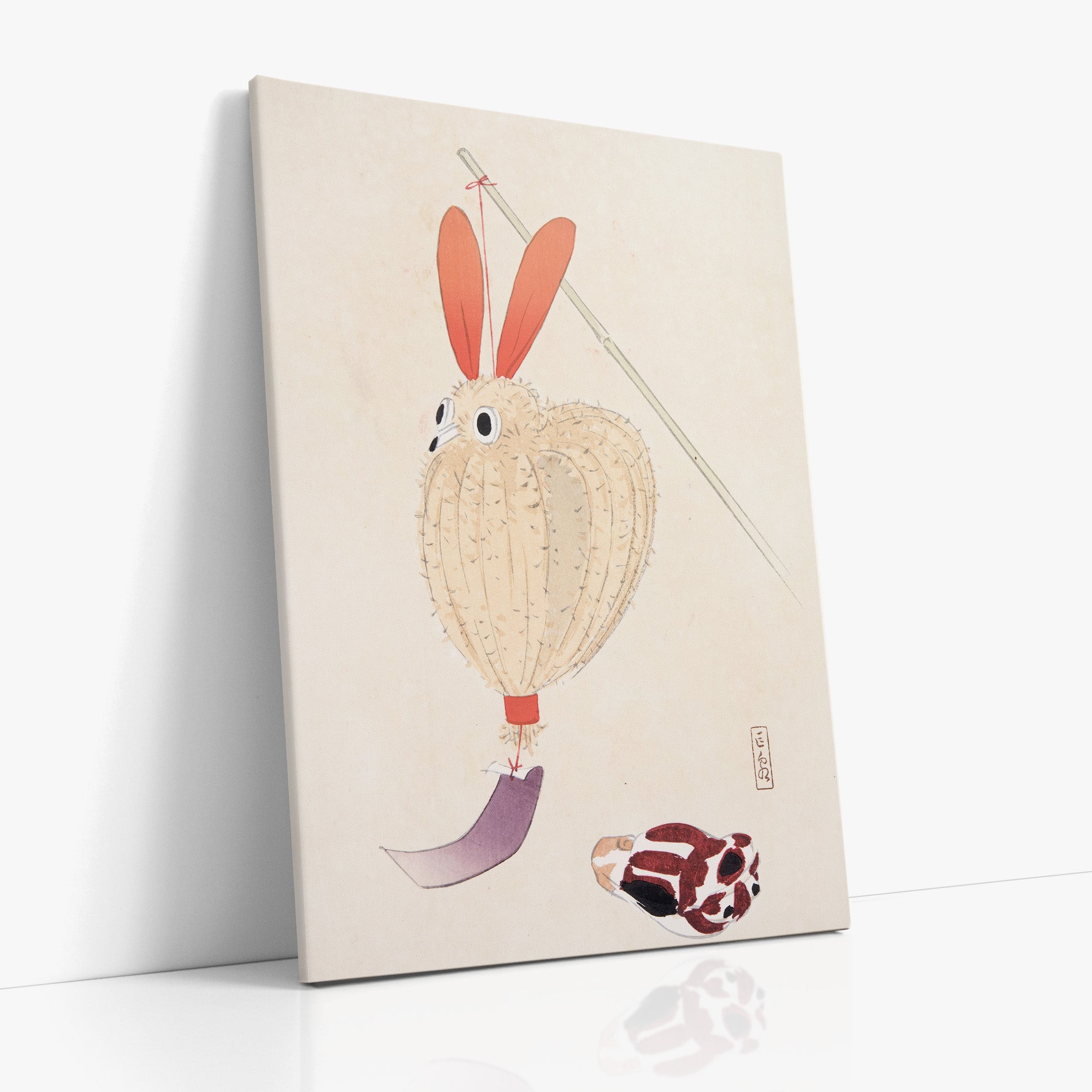 Kyosen’s Collected Illustrations of Japanese Toys Nr. 71 ("Whimsical Lantern Bunny")