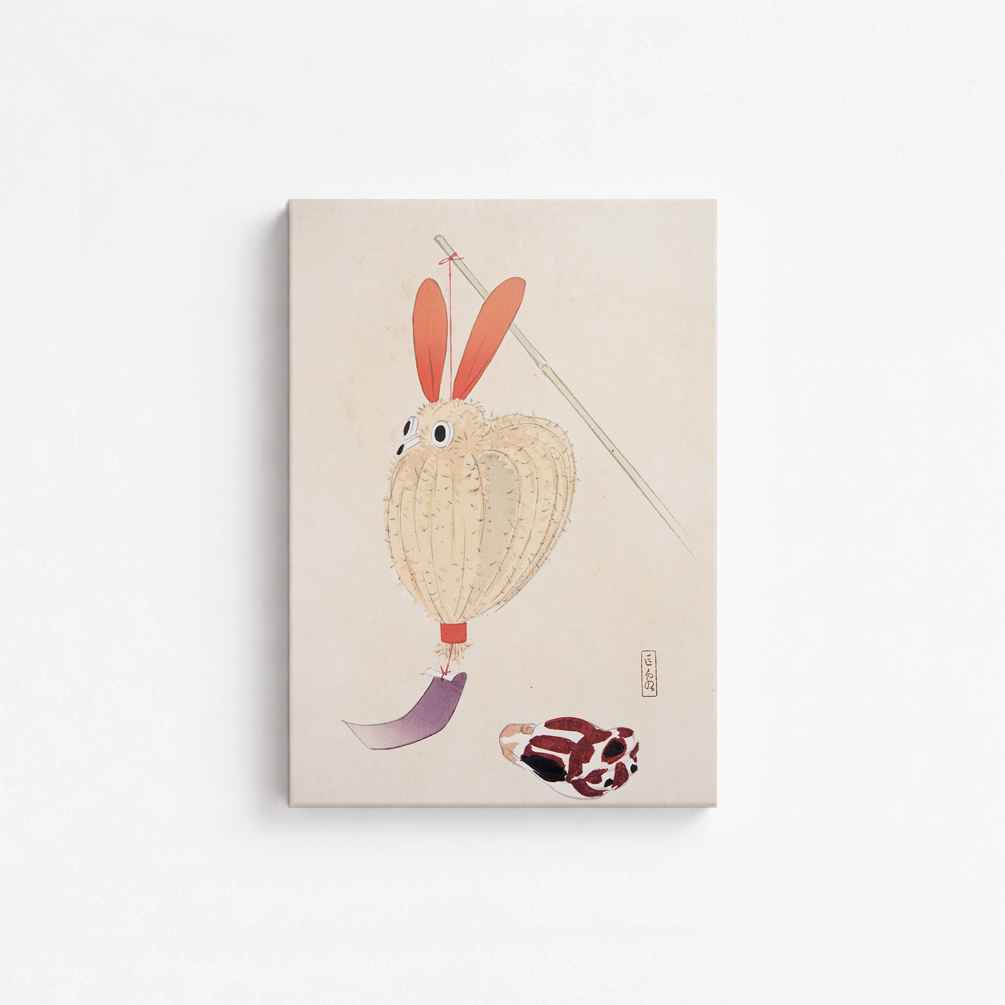 Kyosen’s Collected Illustrations of Japanese Toys Nr. 71 ("Whimsical Lantern Bunny")