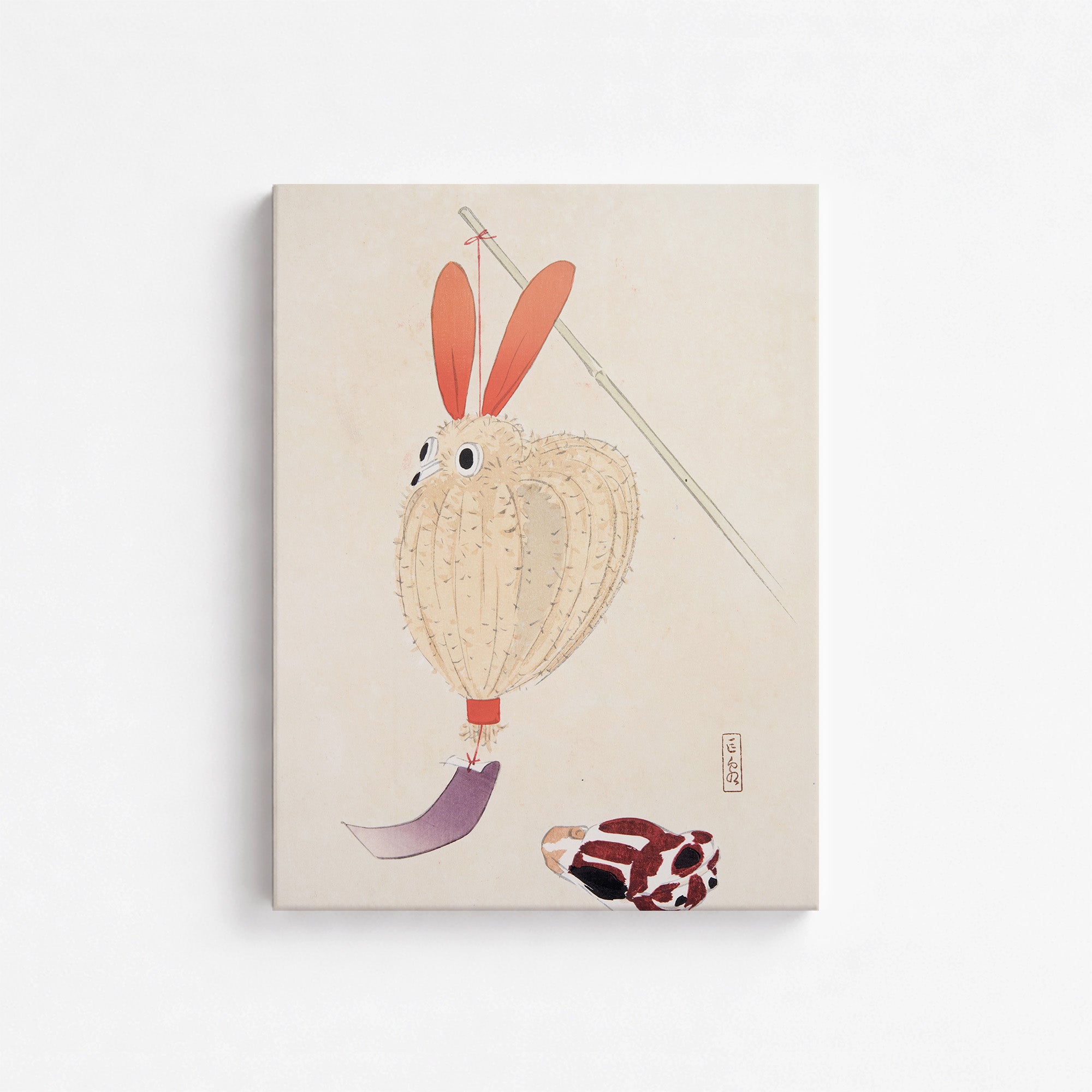 Kyosen’s Collected Illustrations of Japanese Toys Nr. 71 ("Whimsical Lantern Bunny")