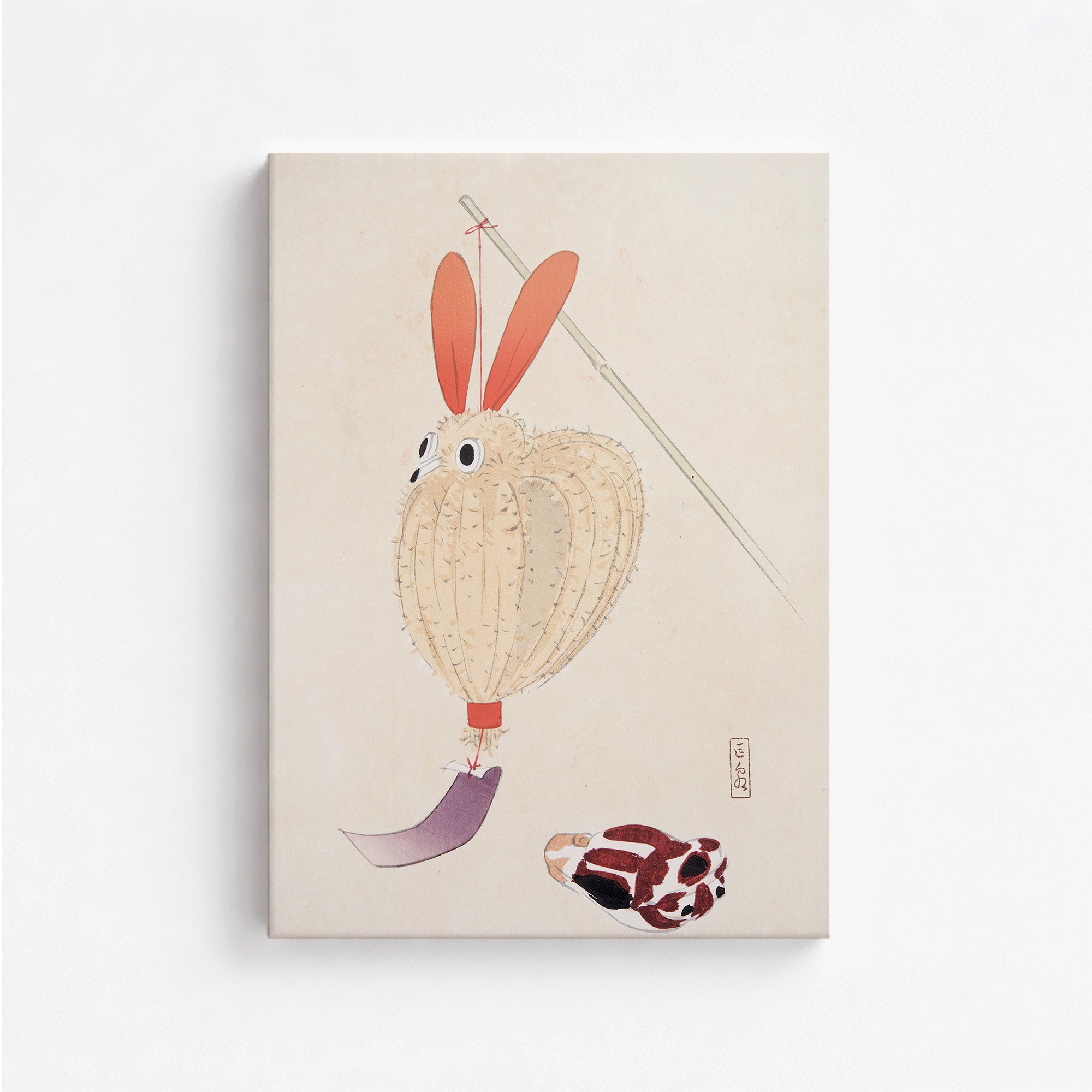 Kyosen’s Collected Illustrations of Japanese Toys Nr. 71 ("Whimsical Lantern Bunny")