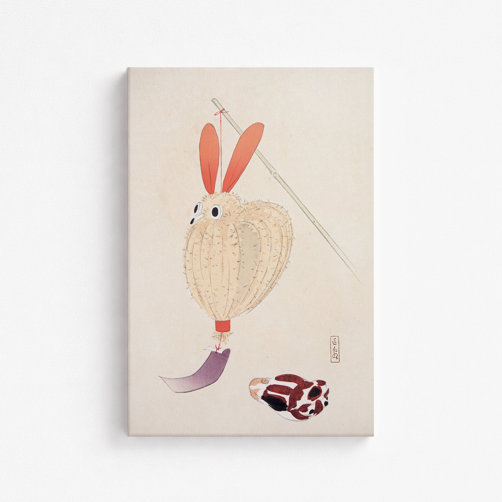 Kyosen’s Collected Illustrations of Japanese Toys Nr. 71 ("Whimsical Lantern Bunny")