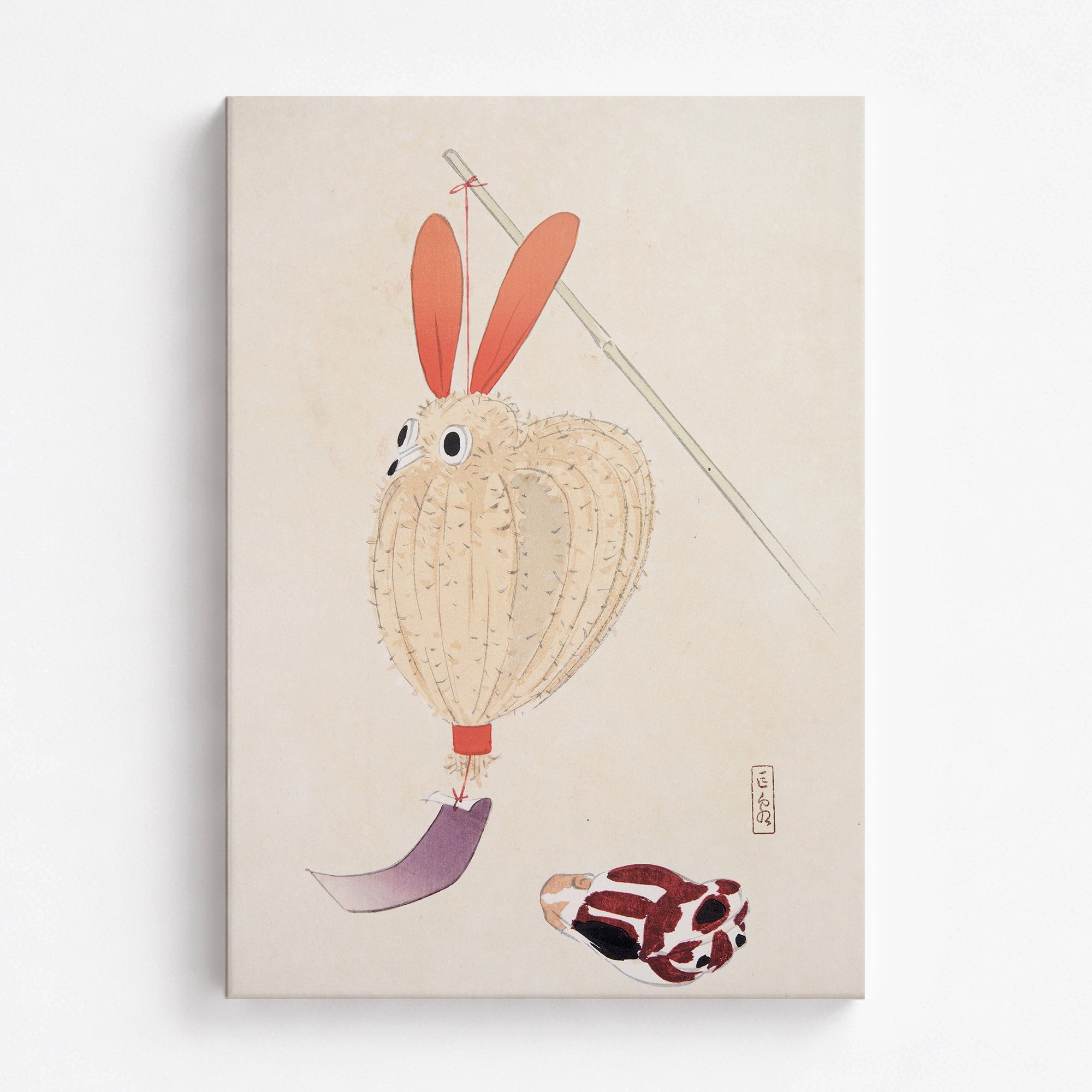 Kyosen’s Collected Illustrations of Japanese Toys Nr. 71 ("Whimsical Lantern Bunny")