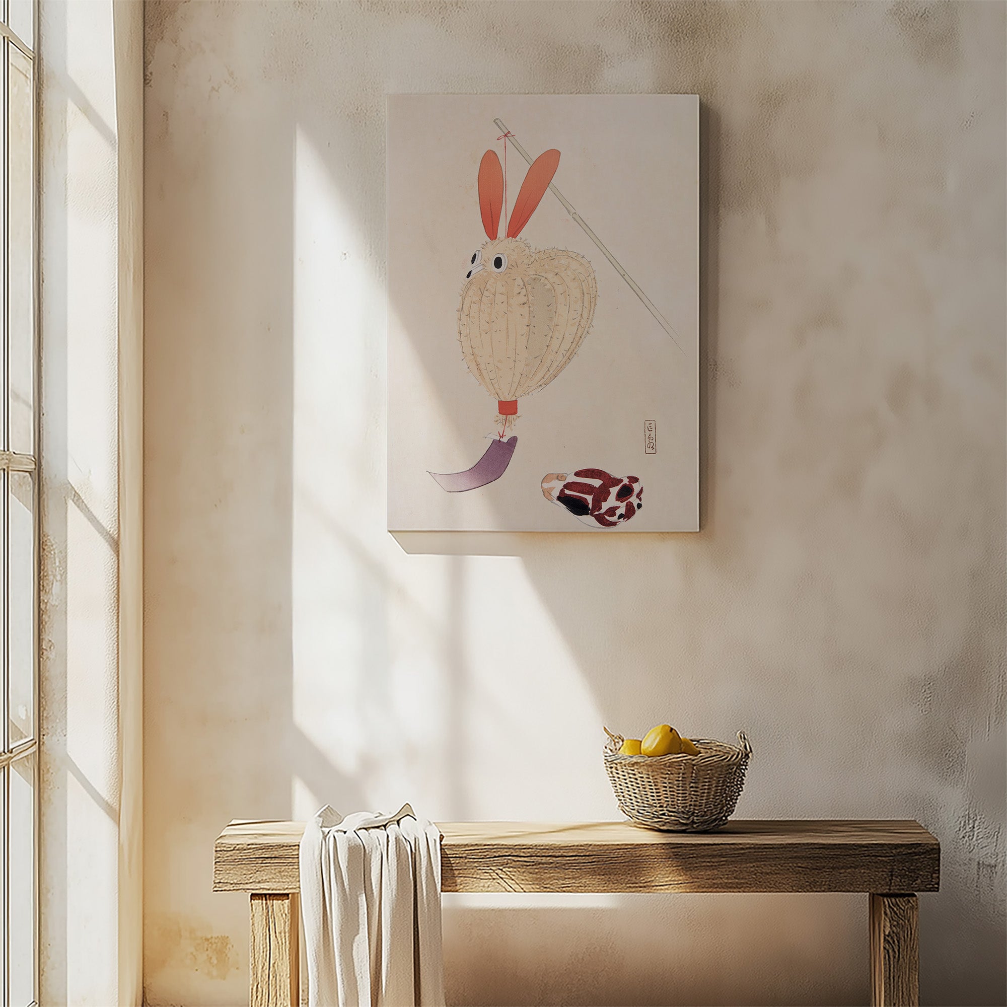 Kyosen’s Collected Illustrations of Japanese Toys Nr. 71 ("Whimsical Lantern Bunny")