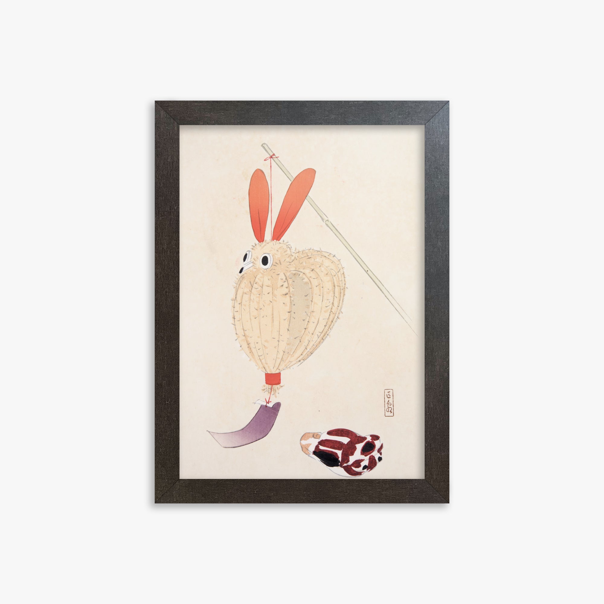 Kyosen's Collected Illustrations of Japanese Toys Nr. 71 ("Whimsical Lantern Bunny")