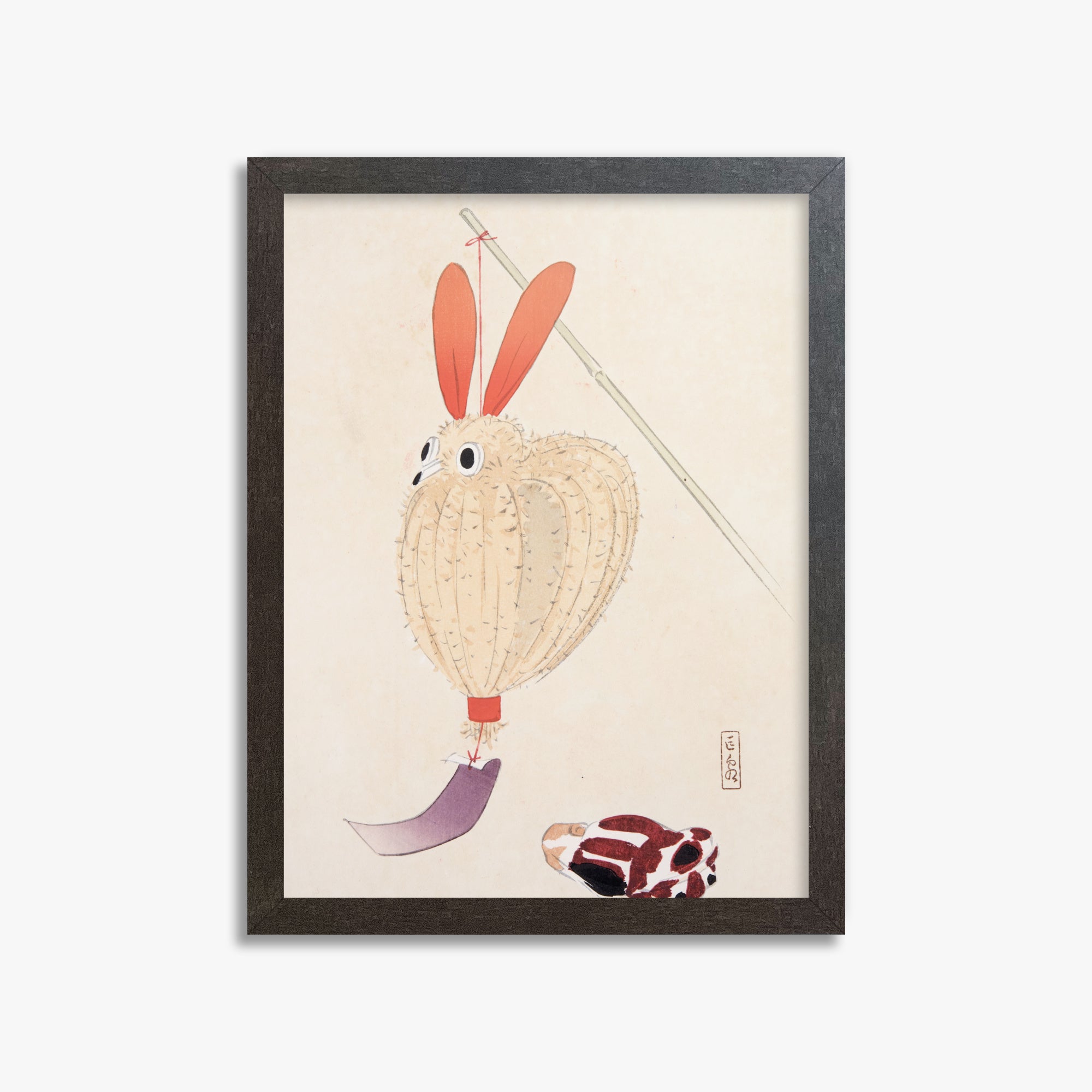 Kyosen's Collected Illustrations of Japanese Toys Nr. 71 ("Whimsical Lantern Bunny")