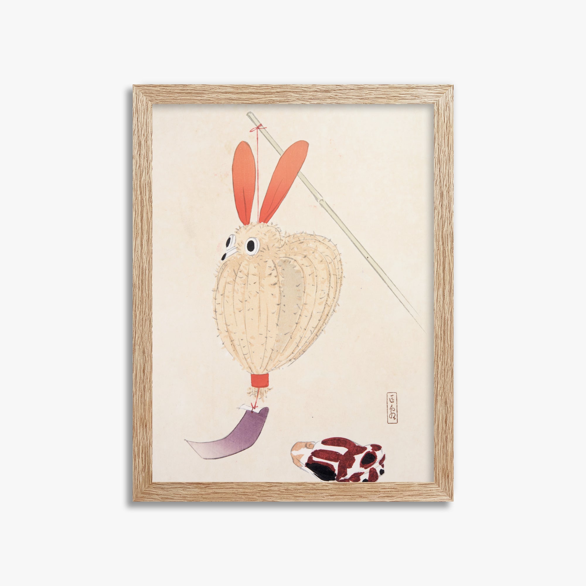 Kyosen's Collected Illustrations of Japanese Toys Nr. 71 ("Whimsical Lantern Bunny")