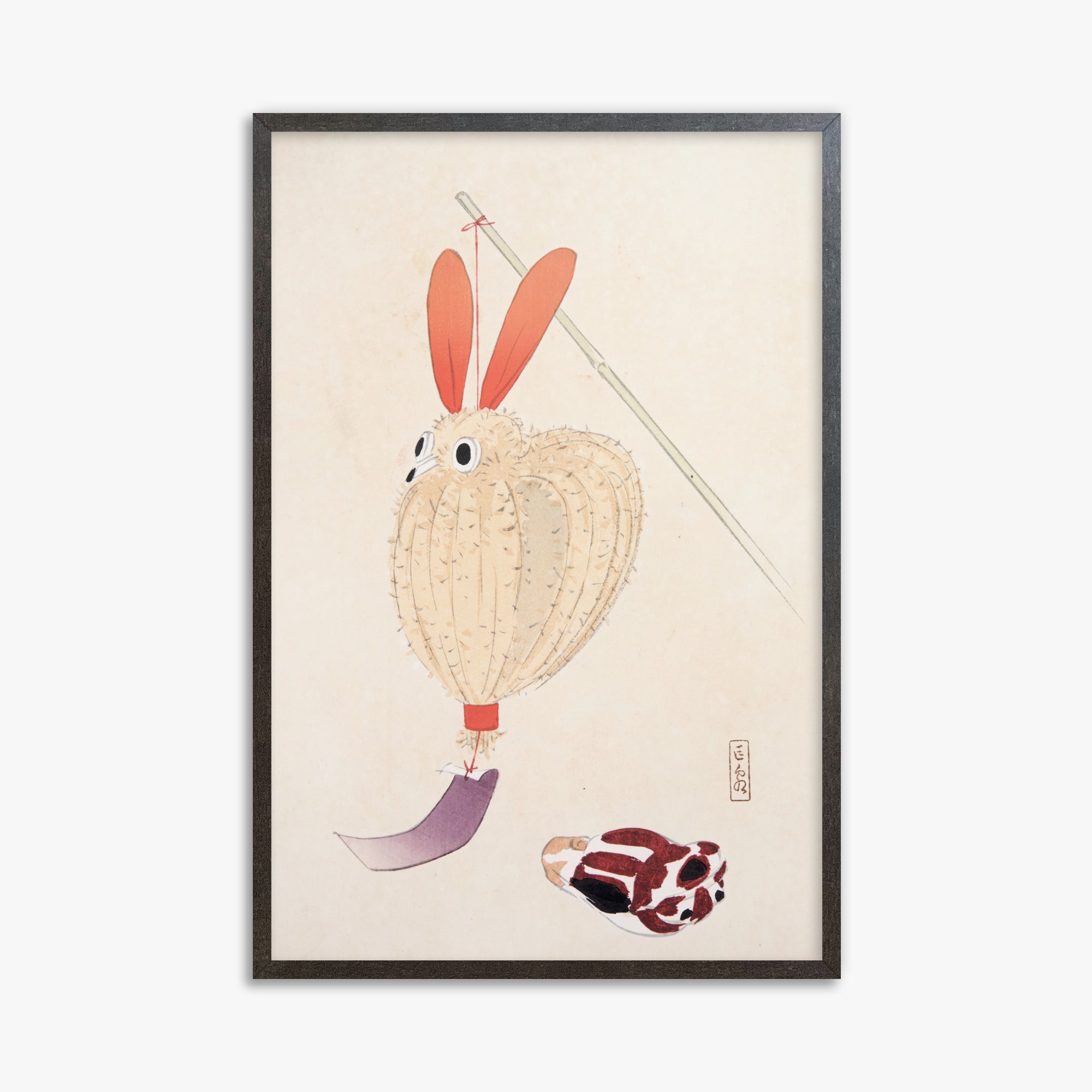 Kyosen's Collected Illustrations of Japanese Toys Nr. 71 ("Whimsical Lantern Bunny")