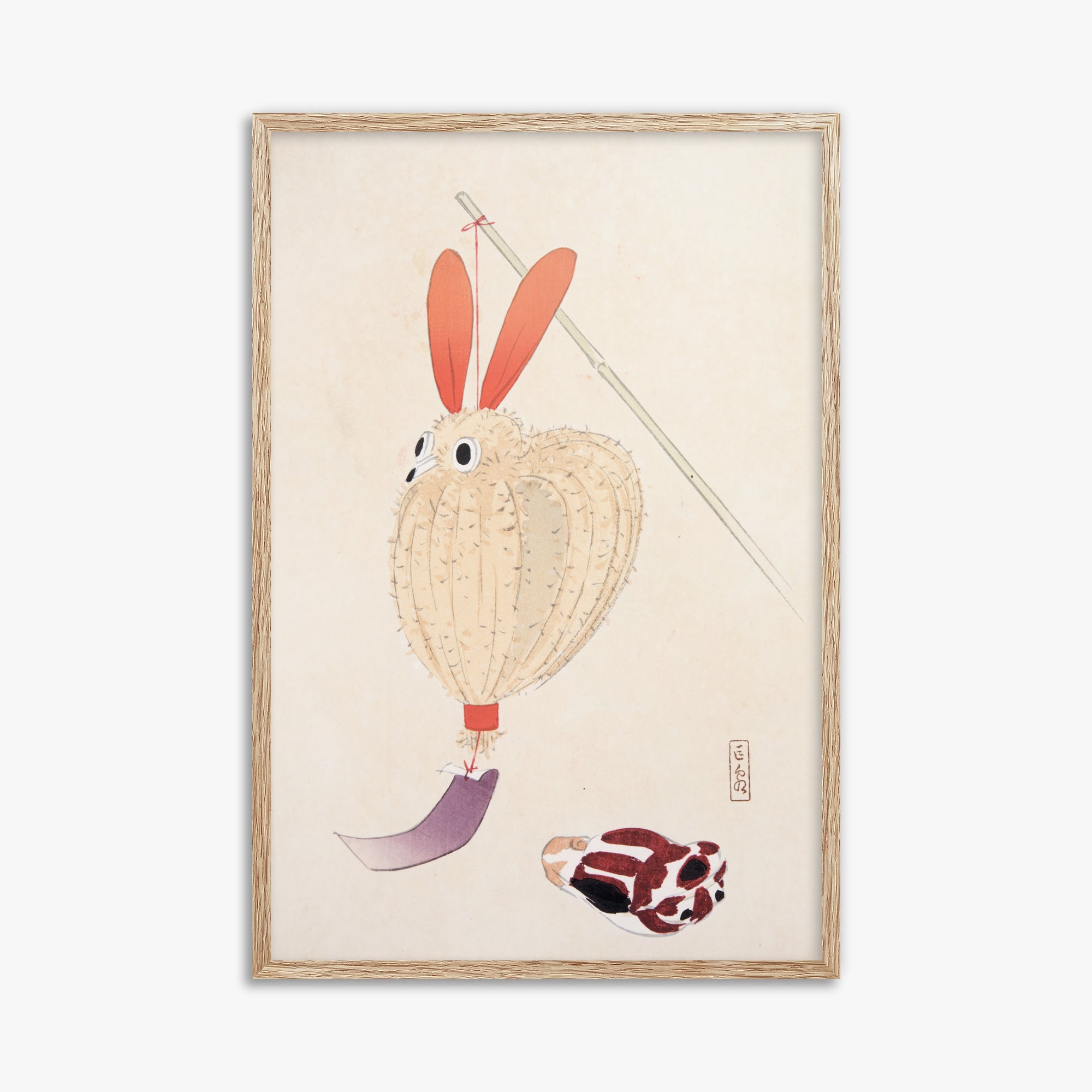 Kyosen's Collected Illustrations of Japanese Toys Nr. 71 ("Whimsical Lantern Bunny")