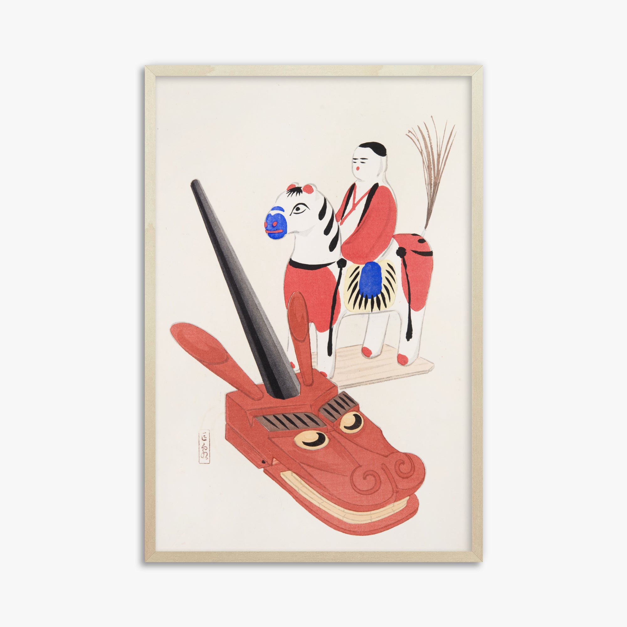 Kyosen's Collected Illustrations of Japanese Toys Nr. 73 ("Giocattoli popolari orientali")