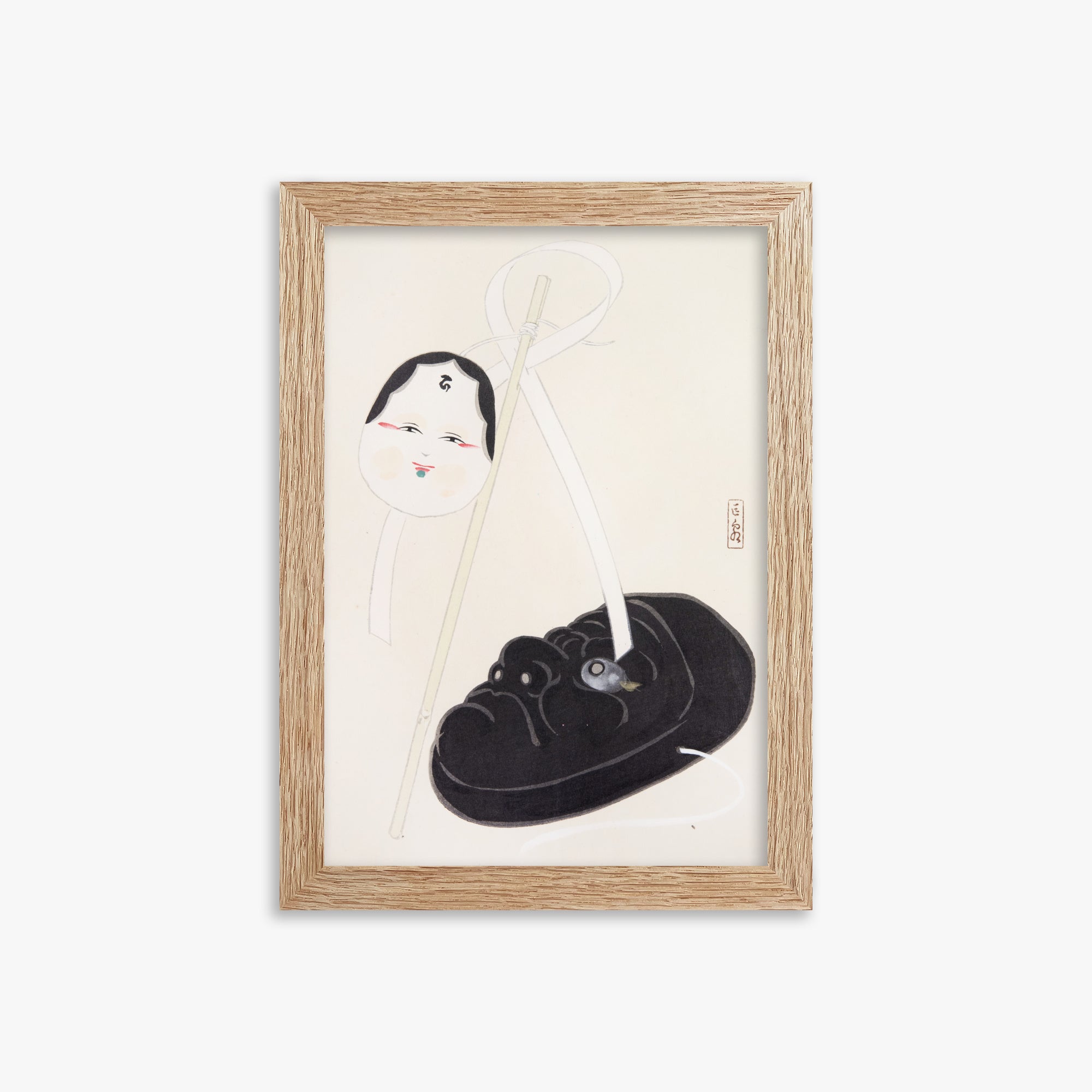 Kyosen's Collected Illustrations of Japanese Toys Nr. 74 ("Maschere giapponesi Yin e Yang")