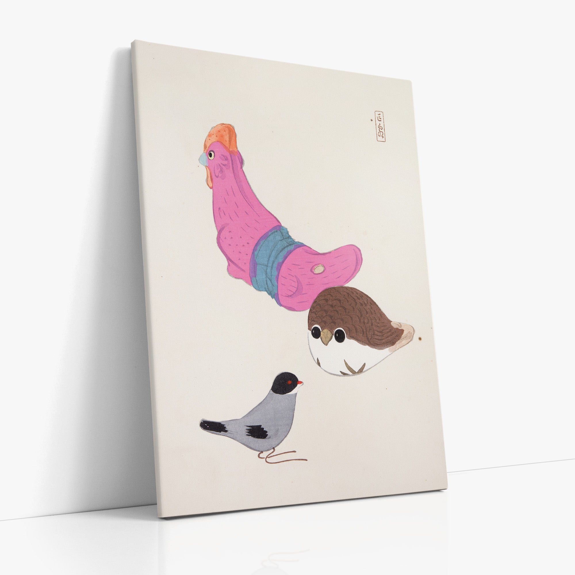 Kyosens Gesammelte Illustrationen japanischer Spielzeuge Nr. 75 ("Vogelsammeln")