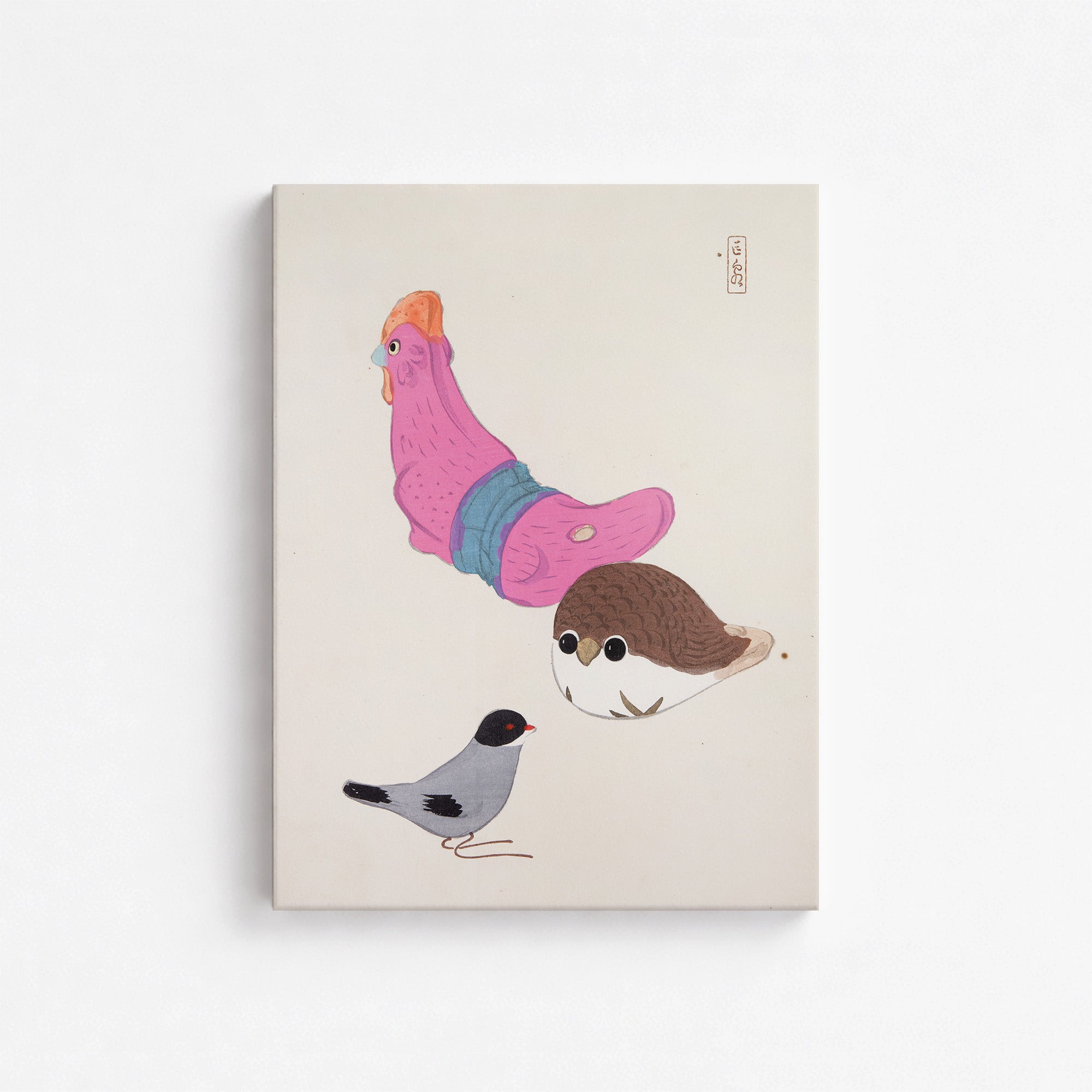 Kyosens Gesammelte Illustrationen japanischer Spielzeuge Nr. 75 ("Vogelsammeln")