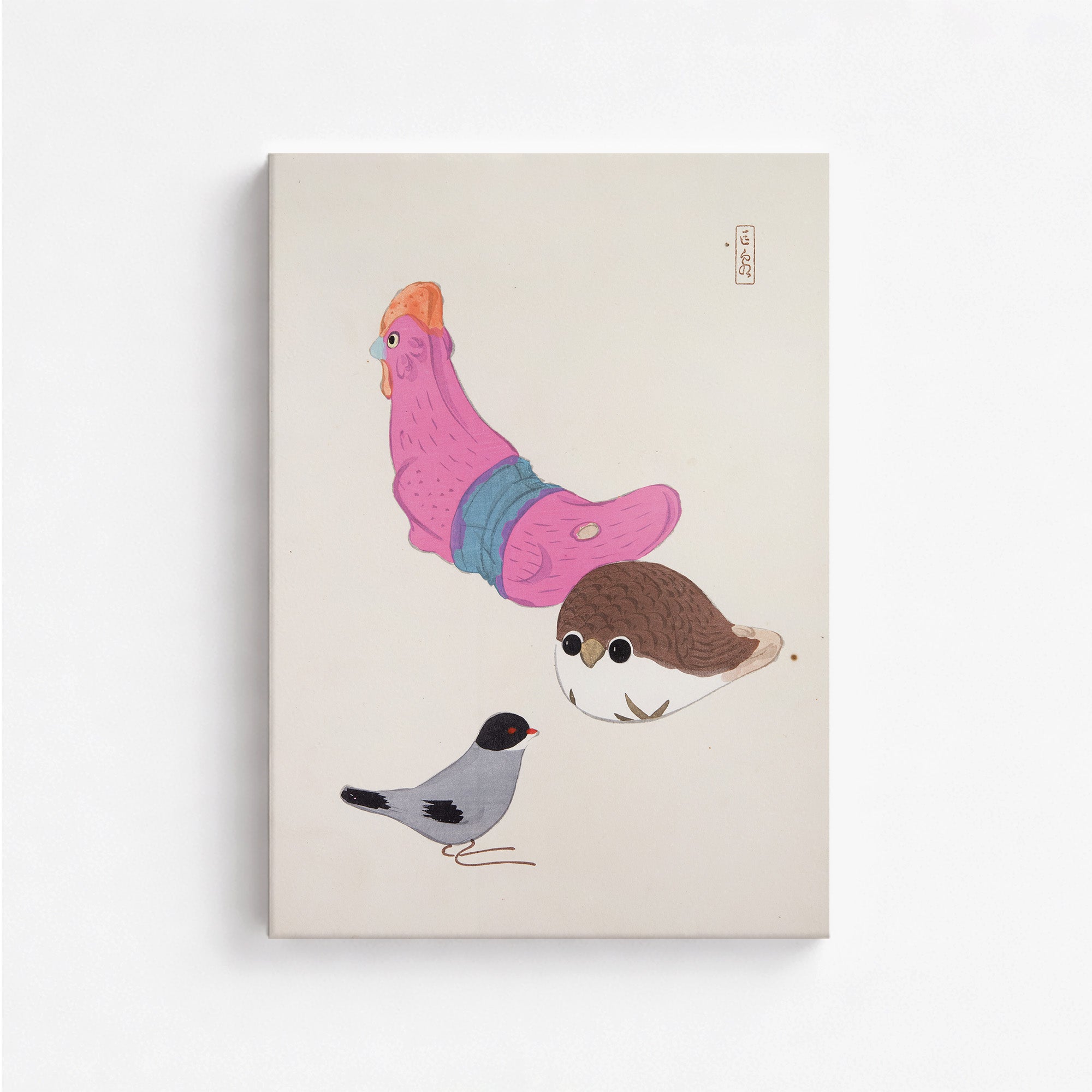 Kyosens Gesammelte Illustrationen japanischer Spielzeuge Nr. 75 ("Vogelsammeln")