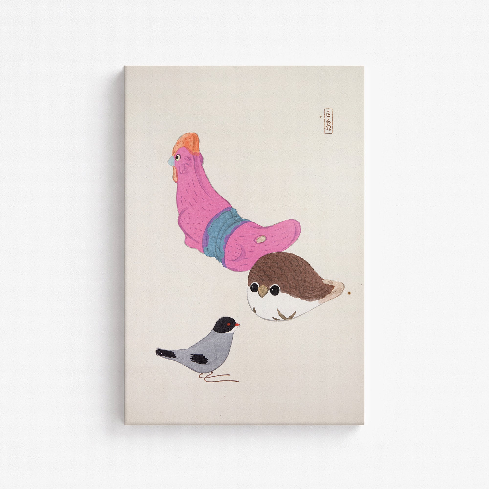 Kyosens Gesammelte Illustrationen japanischer Spielzeuge Nr. 75 ("Vogelsammeln")