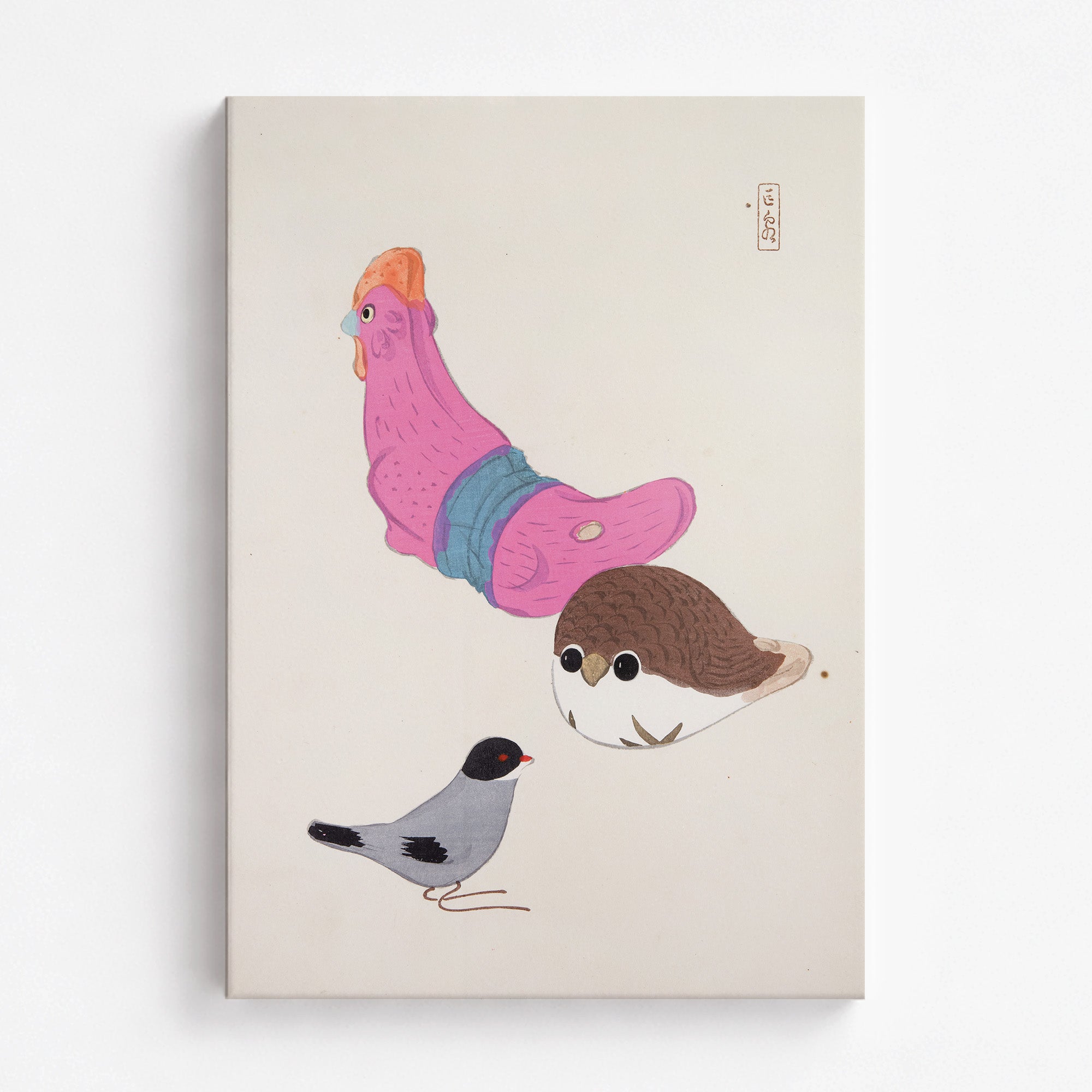 Kyosens Gesammelte Illustrationen japanischer Spielzeuge Nr. 75 ("Vogelsammeln")