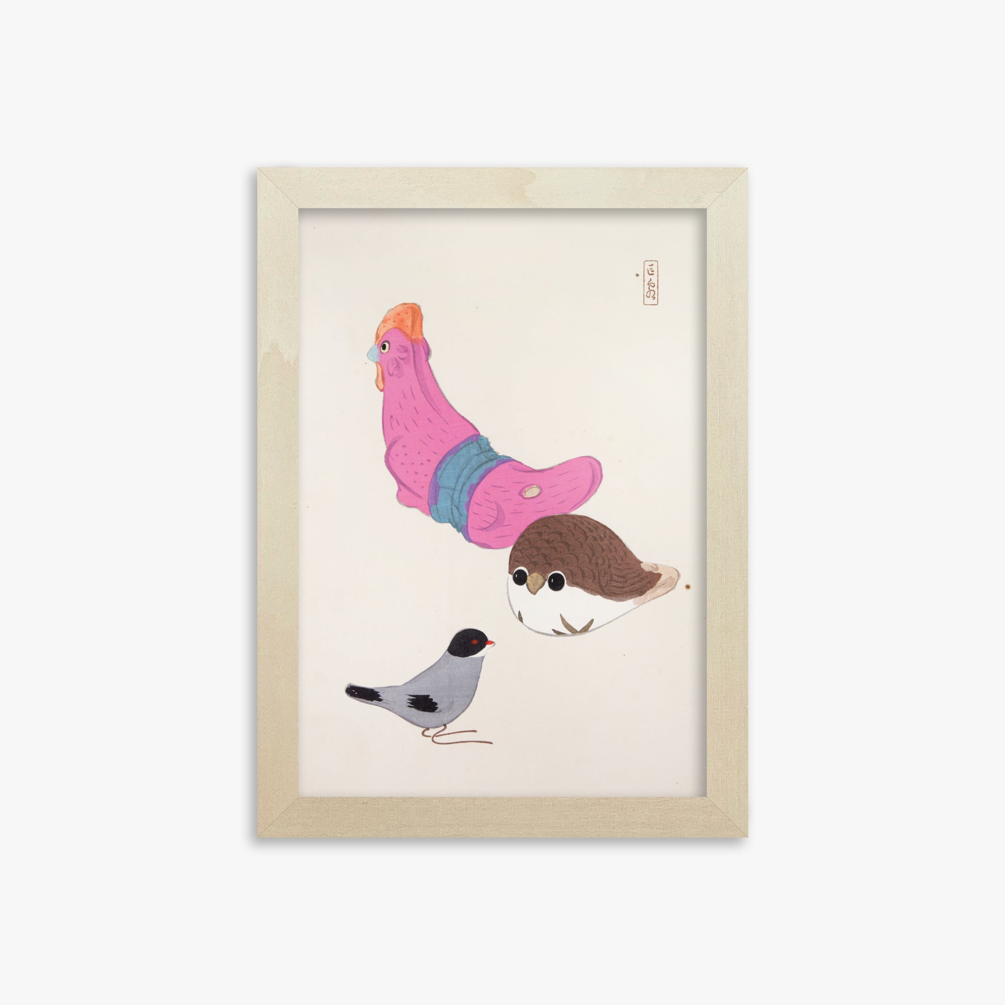 Kyosen's Collected Illustrations of Japanese Toys Nr. 75 ("Avian Gathering")