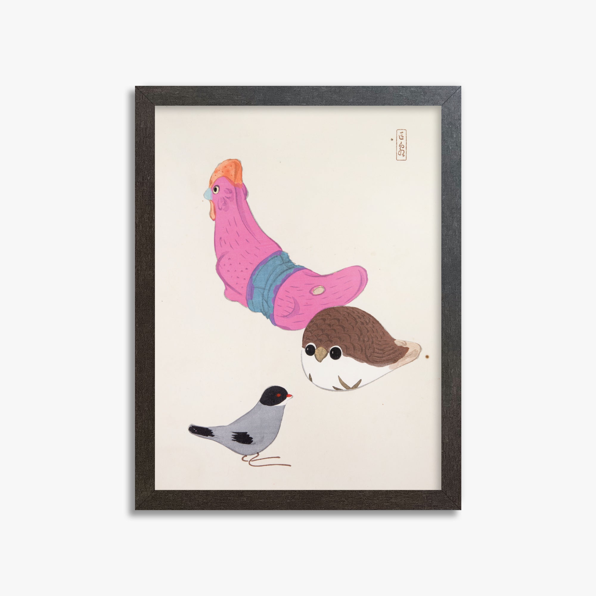 Kyosen's Collected Illustrations of Japanese Toys Nr. 75 ("Avian Gathering")