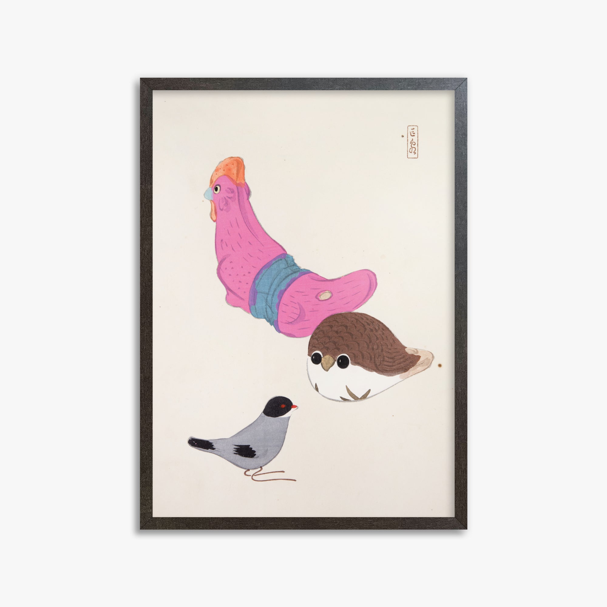 Kyosen's Collected Illustrations of Japanese Toys Nr. 75 ("Avian Gathering")