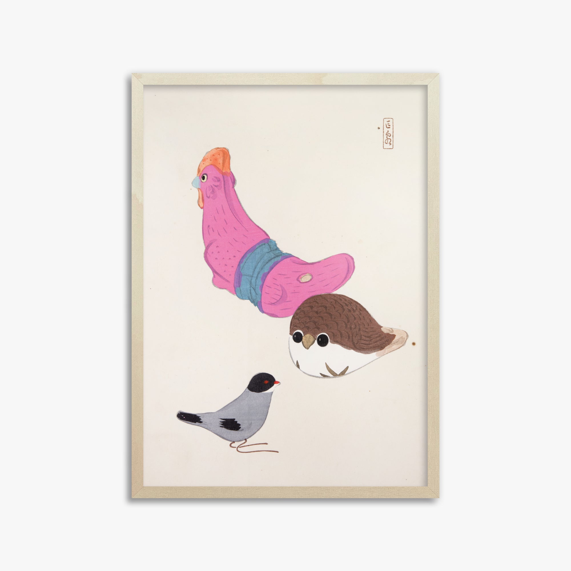 Kyosen's Collected Illustrations of Japanese Toys Nr. 75 ("Avian Gathering")