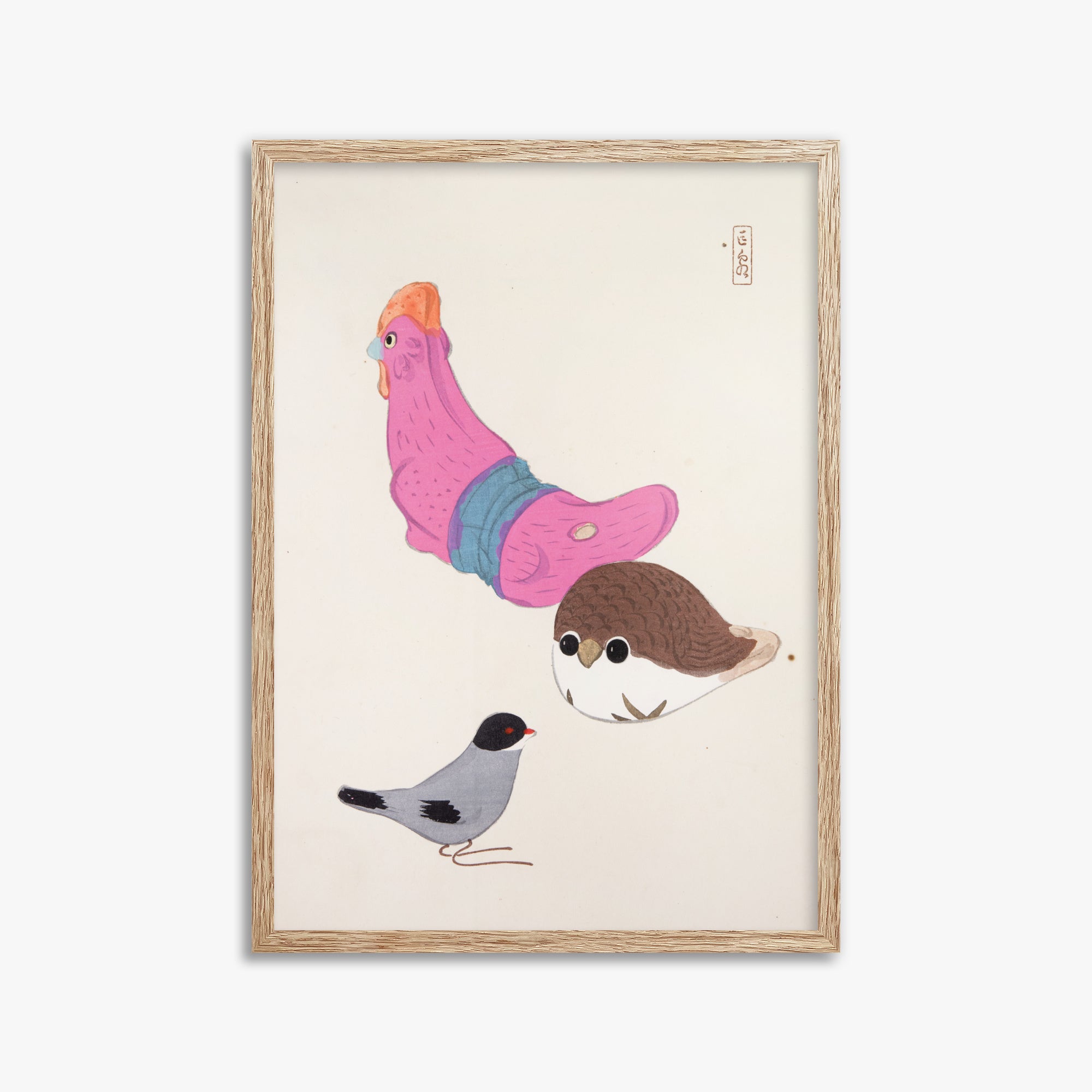 Kyosen's Collected Illustrations of Japanese Toys Nr. 75 ("Avian Gathering")