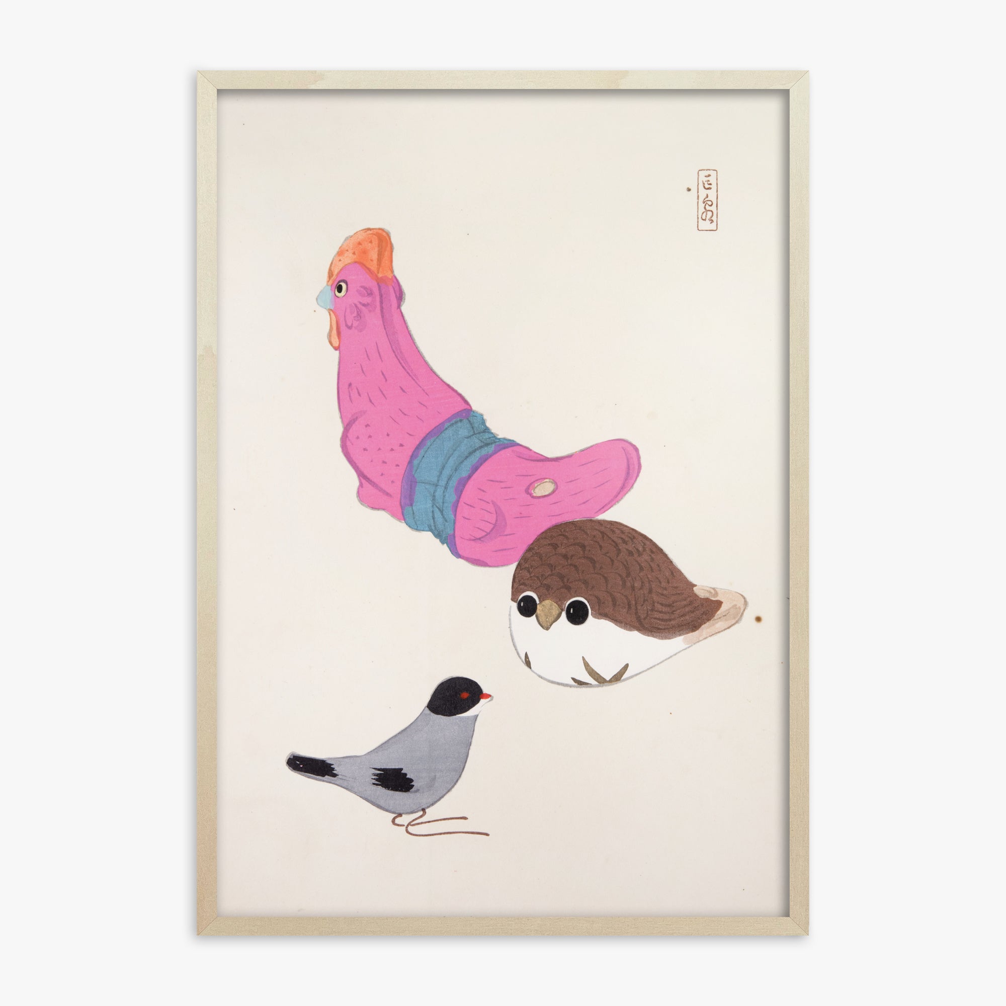 Kyosen's Collected Illustrations of Japanese Toys Nr. 75 ("Avian Gathering")