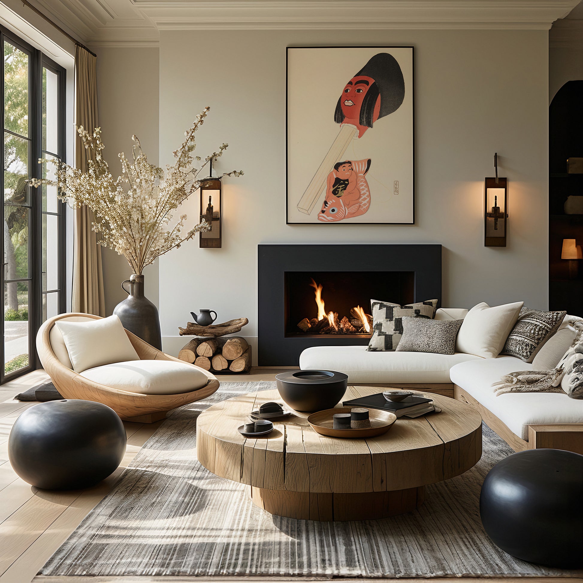 Design Concept No. 39 for Kawasaki Kyosen: Kyosen’s Collected Illustrations of Japanese Toys Nr. 76 ("Ancient Folk Toy Art") Japanese Wall Art