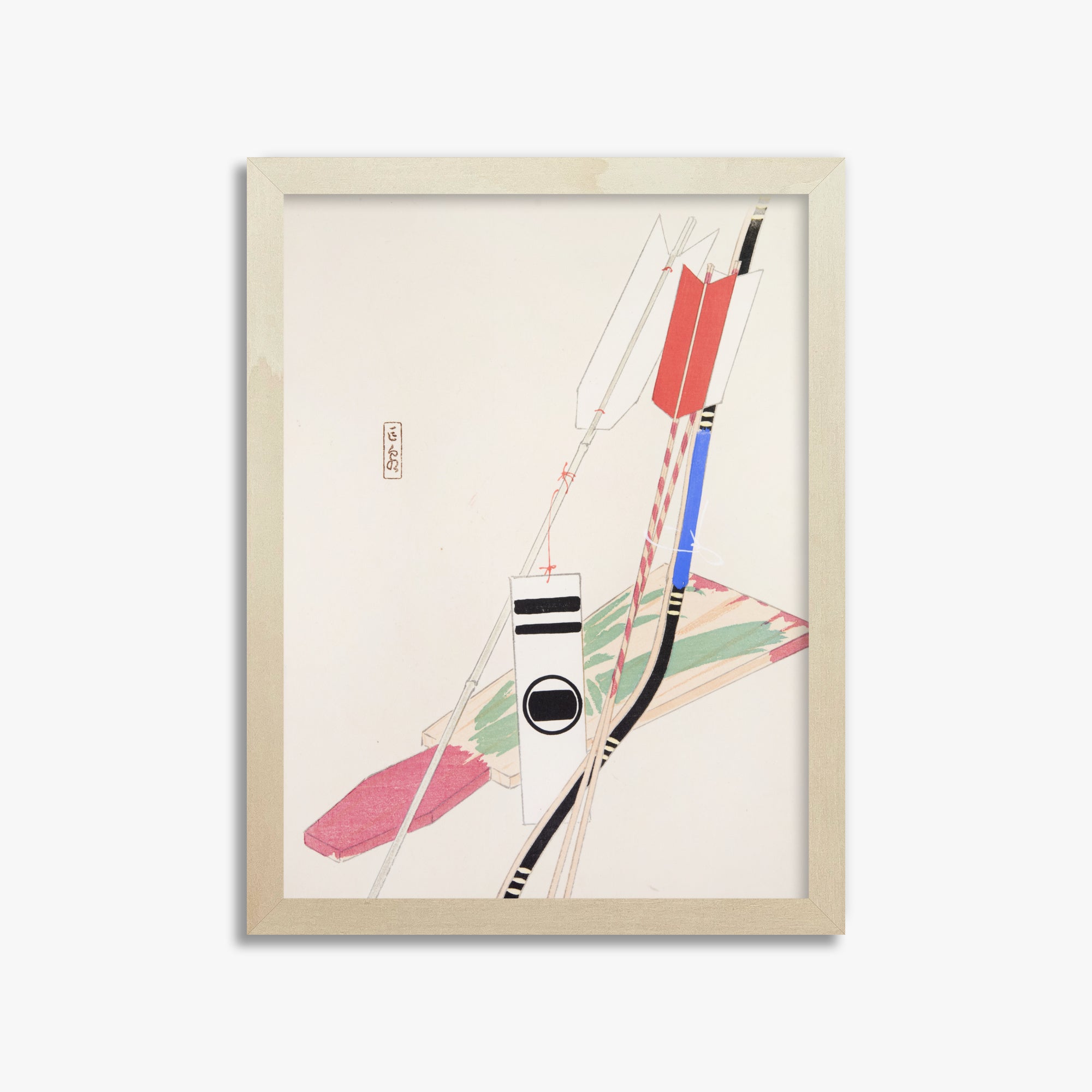 Kyosen's Collected Illustrations of Japanese Toys Nr. 80 ("Traditional Bow Game")