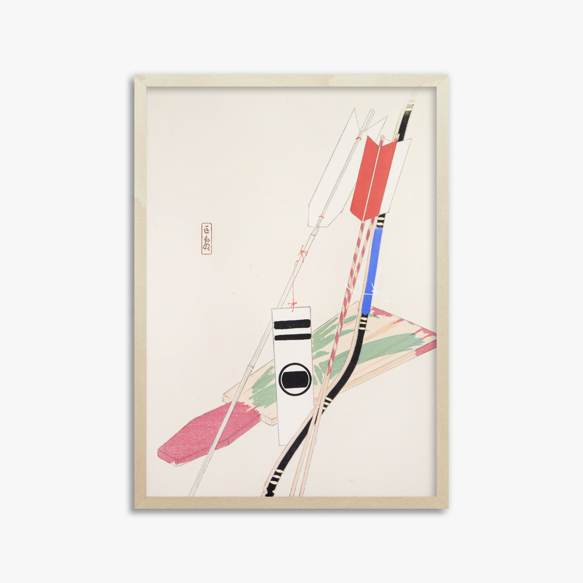 Kyosen's Collected Illustrations of Japanese Toys Nr. 80 ("Traditional Bow Game")