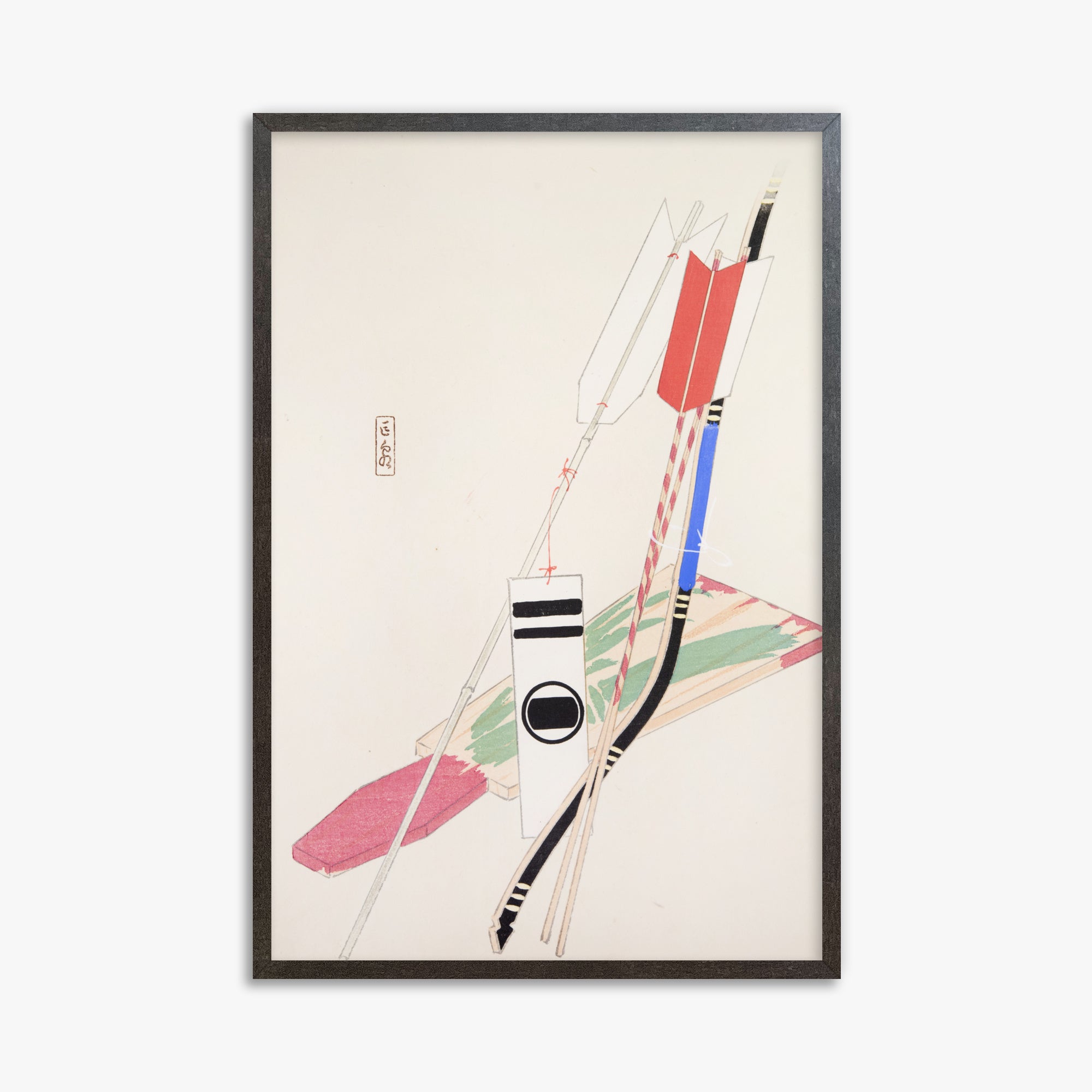 Kyosen's Collected Illustrations of Japanese Toys Nr. 80 ("Traditional Bow Game")