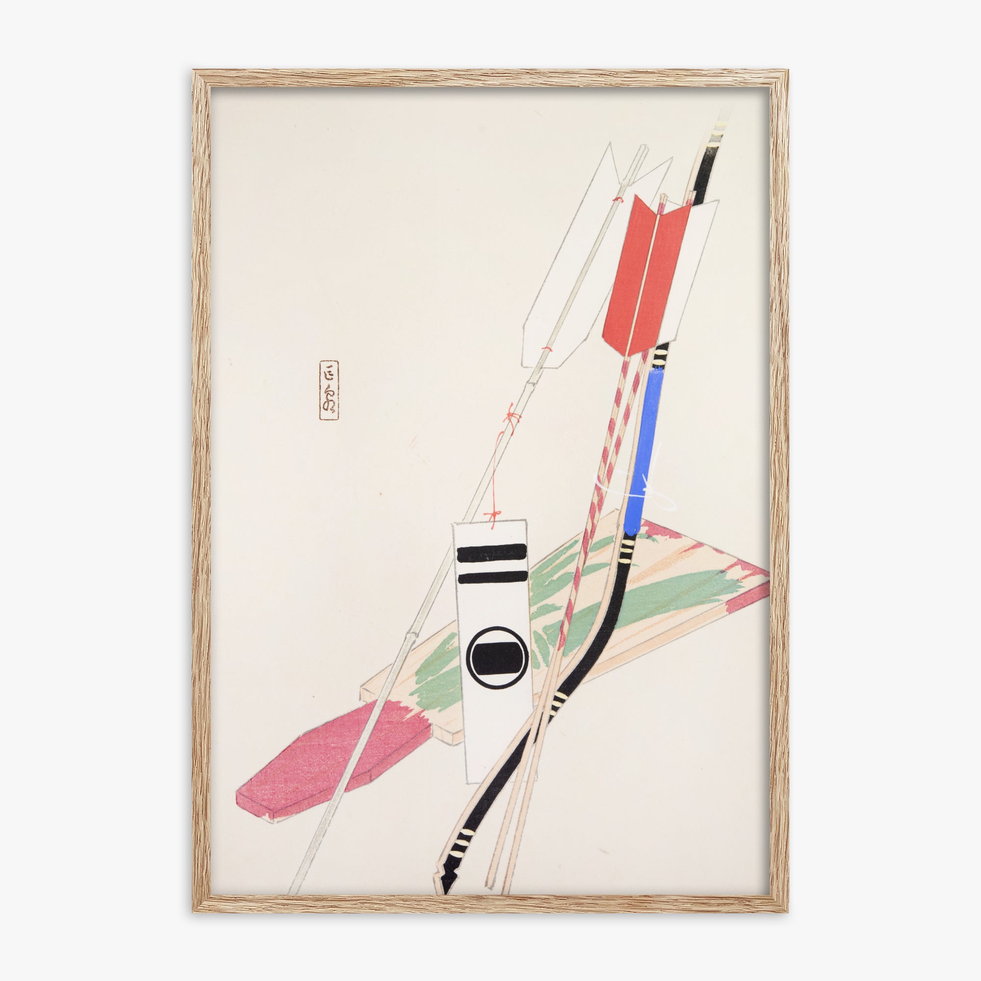 Kyosen's Collected Illustrations of Japanese Toys Nr. 80 ("Traditional Bow Game")