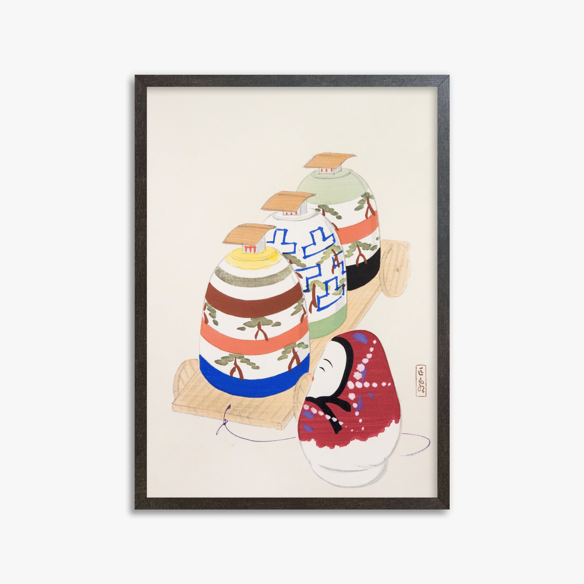 Illustrazioni raccolte di giocattoli giapponesi n. 83 di Kyosen ("Collezione di ceramiche orientali")