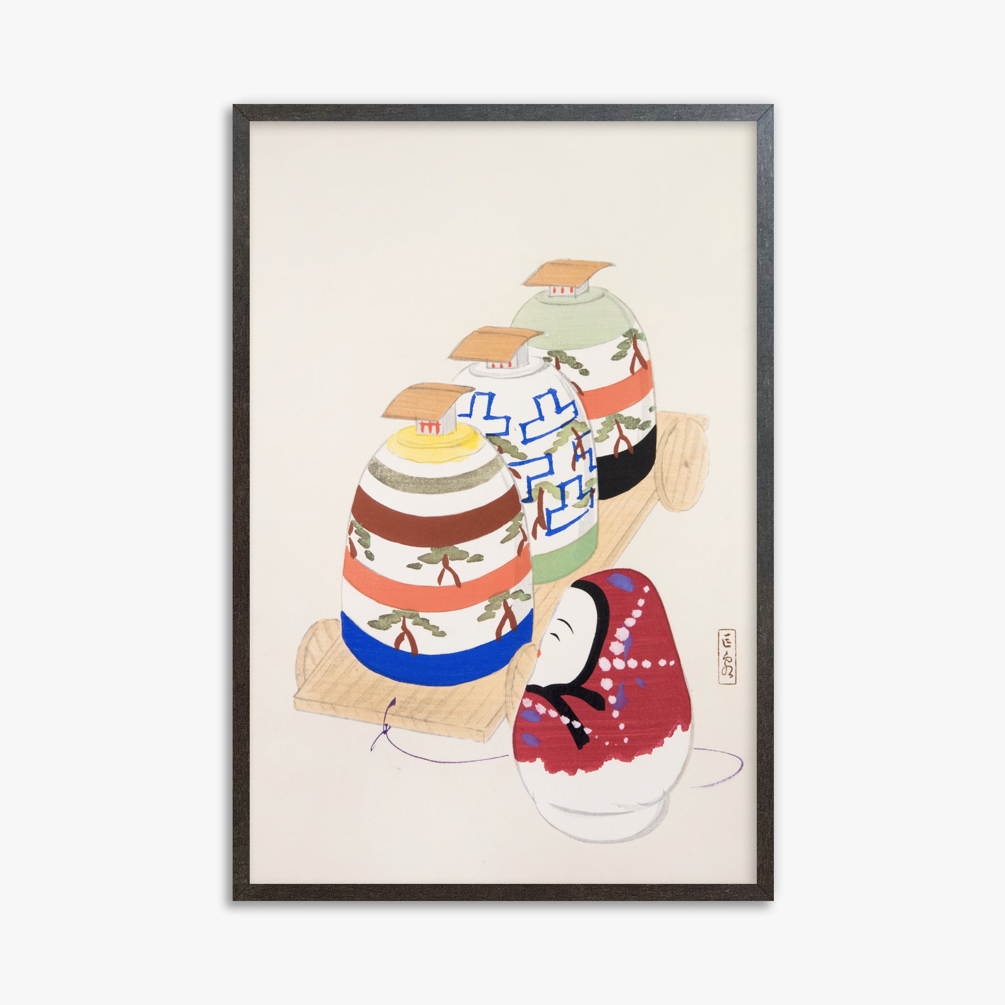 Illustrazioni raccolte di giocattoli giapponesi n. 83 di Kyosen ("Collezione di ceramiche orientali")