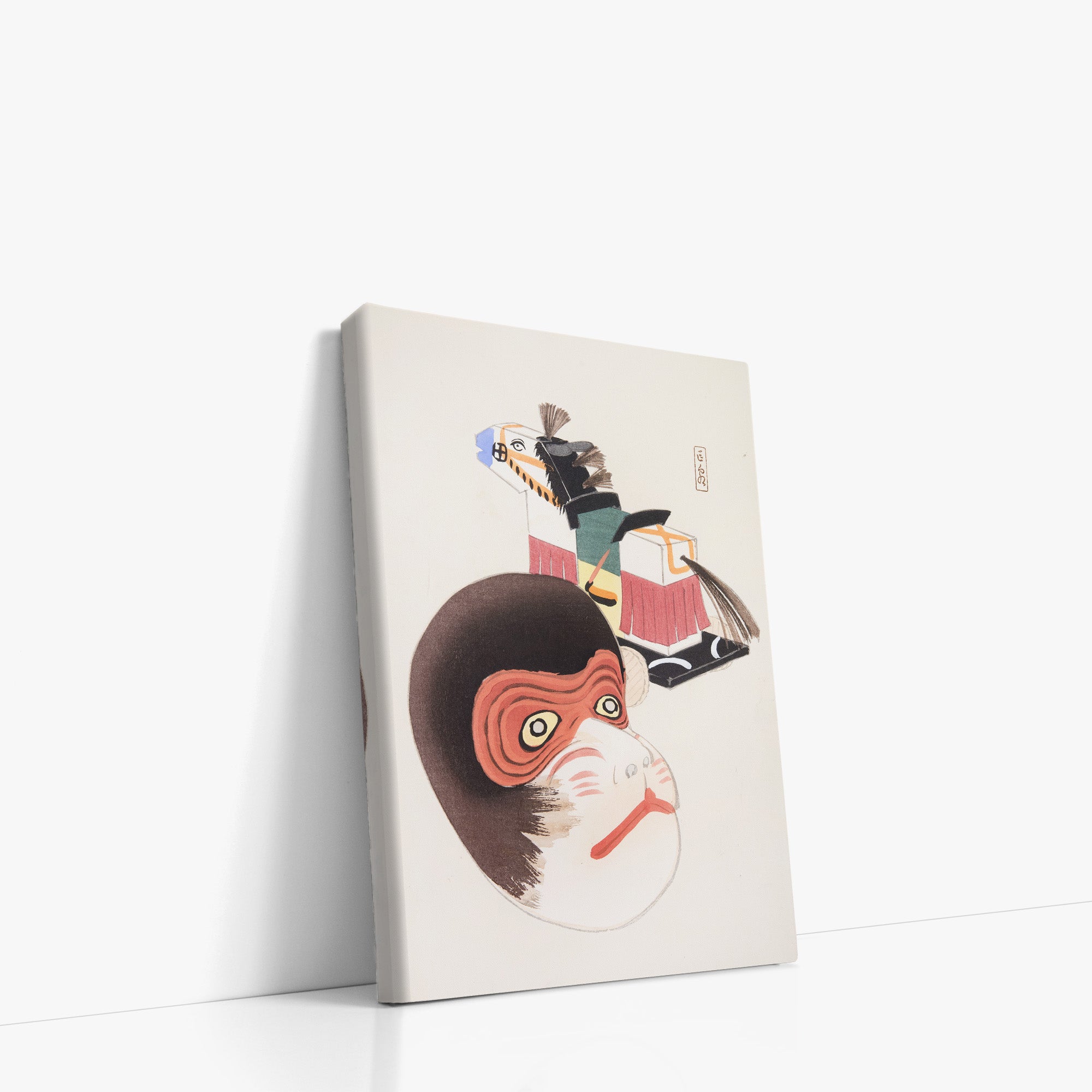 Kyosen's Collected Illustrations of Japanese Toys Nr. 84 ("Monkey Mask & Steed Vintage Toys")