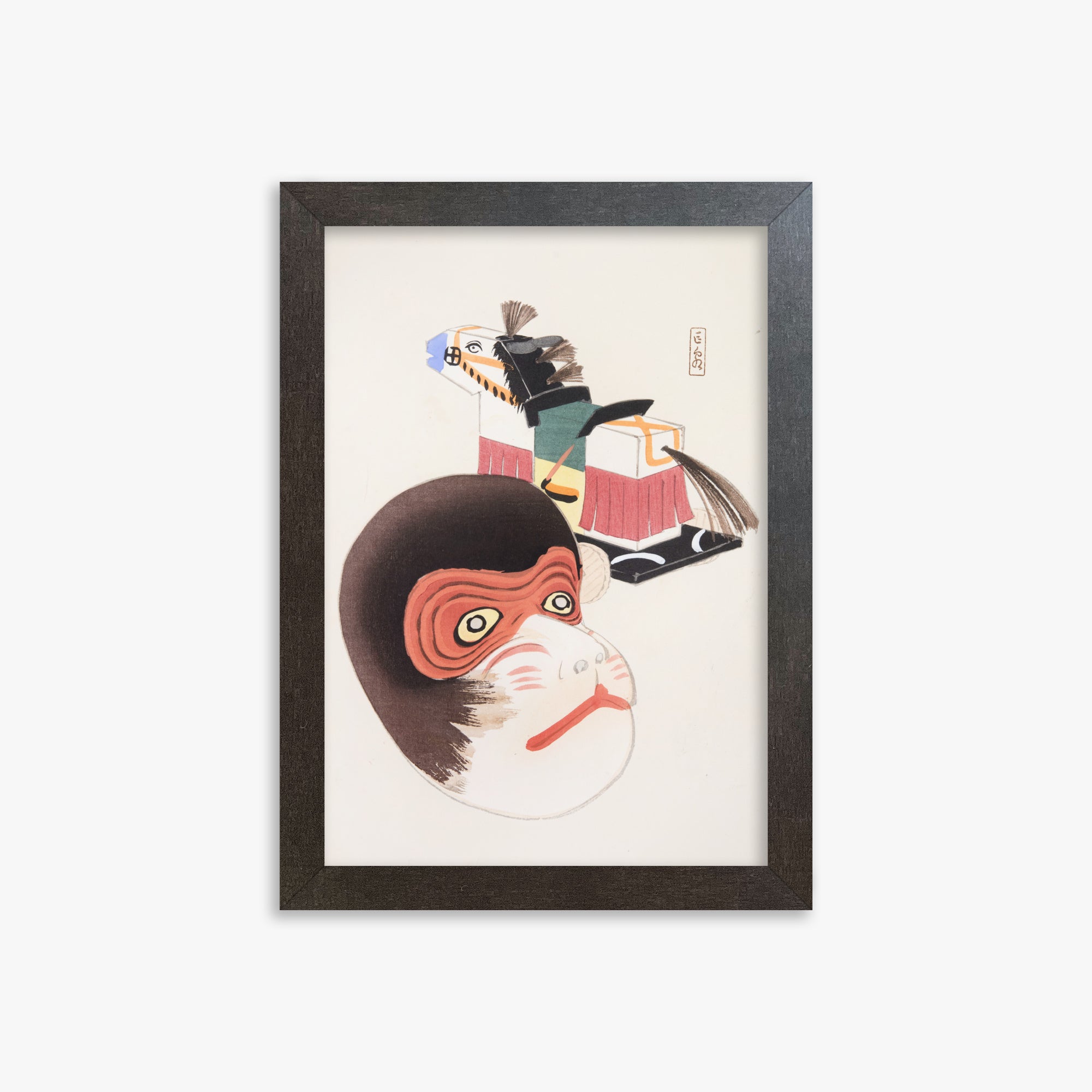 Kyosen's Collected Illustrations of Japanese Toys Nr. 84 ("Monkey Mask & Steed Vintage Toys")