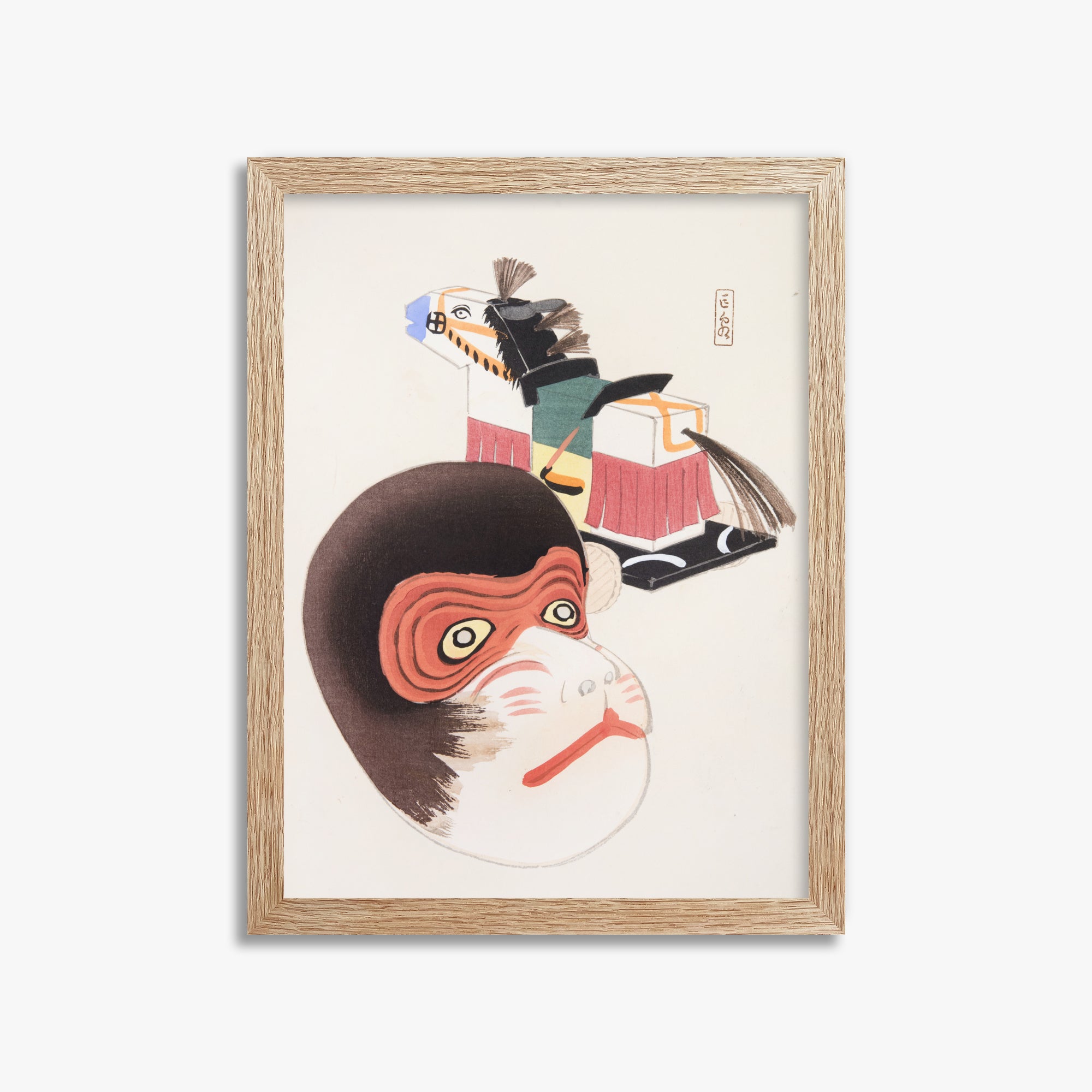 Kyosen's Collected Illustrations of Japanese Toys Nr. 84 ("Monkey Mask & Steed Vintage Toys")