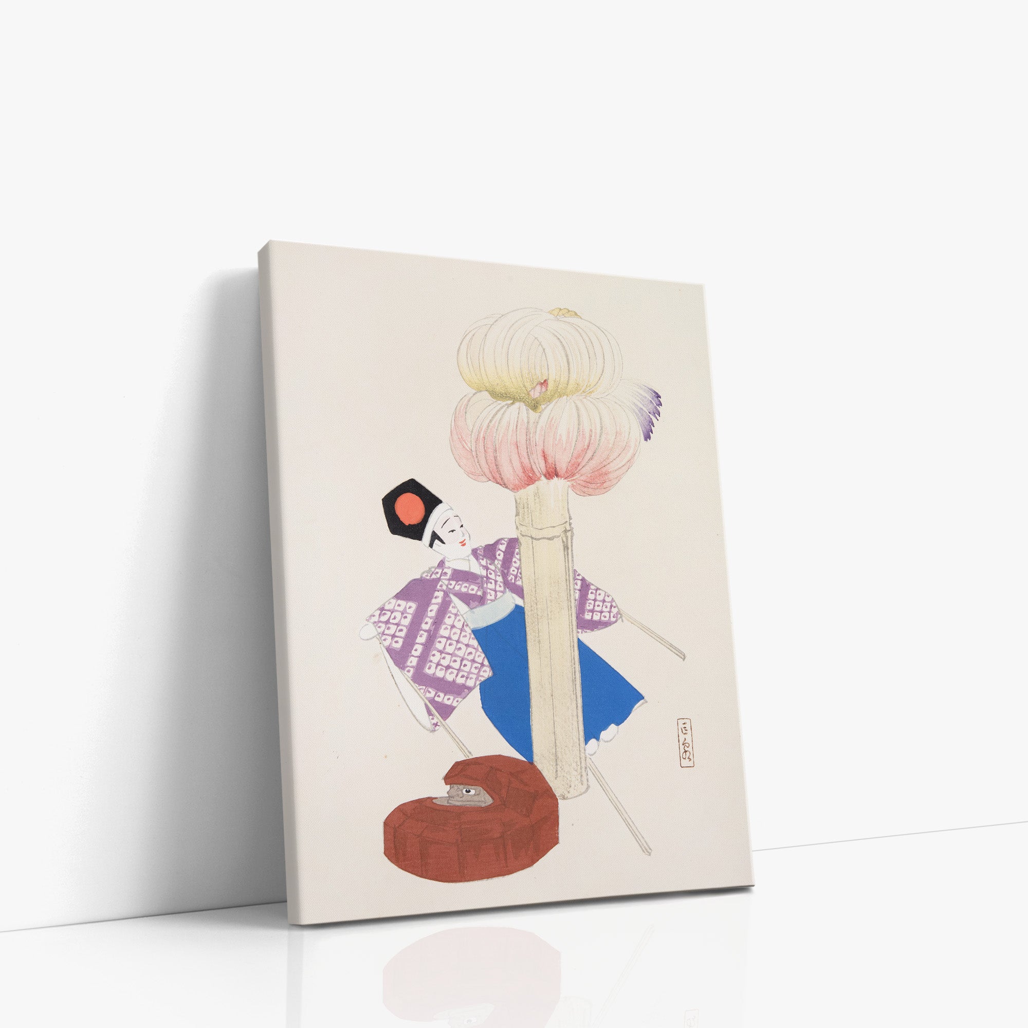 Collection Kyosen d'illustrations de jouets japonais n° 86 ("Kabuki Bloom")