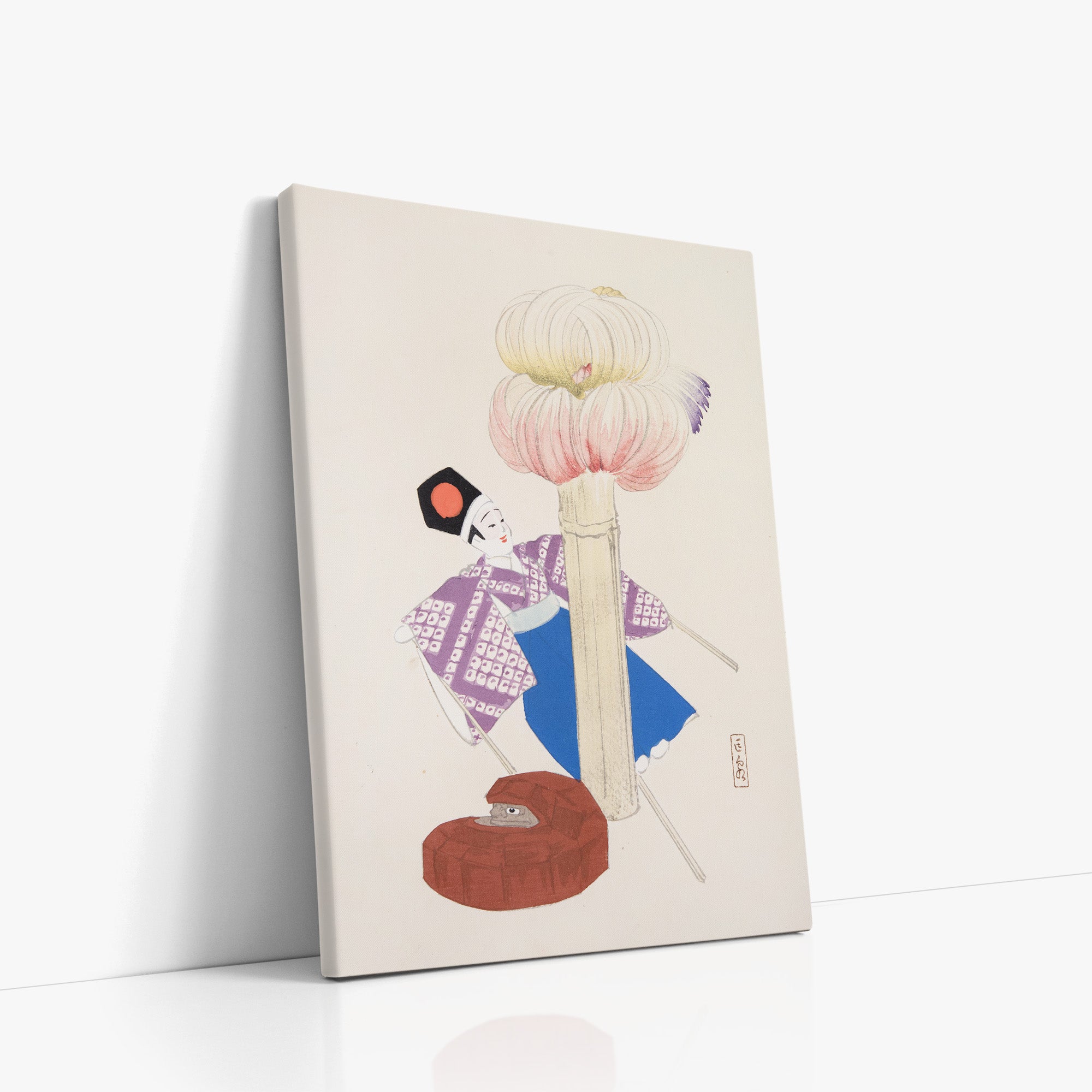 Collection Kyosen d'illustrations de jouets japonais n° 86 ("Kabuki Bloom")