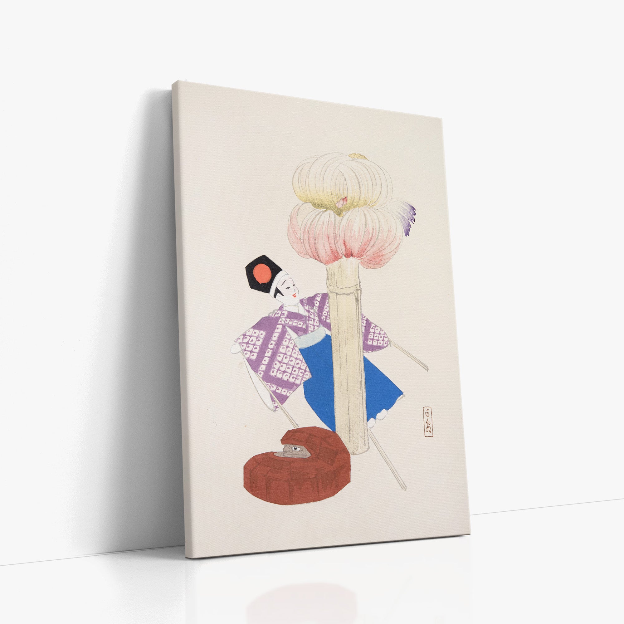 Collection Kyosen d'illustrations de jouets japonais n° 86 ("Kabuki Bloom")