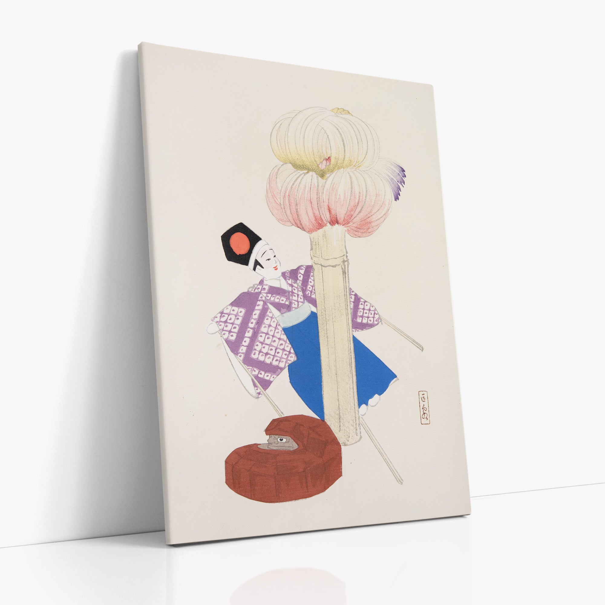 Collection Kyosen d'illustrations de jouets japonais n° 86 ("Kabuki Bloom")