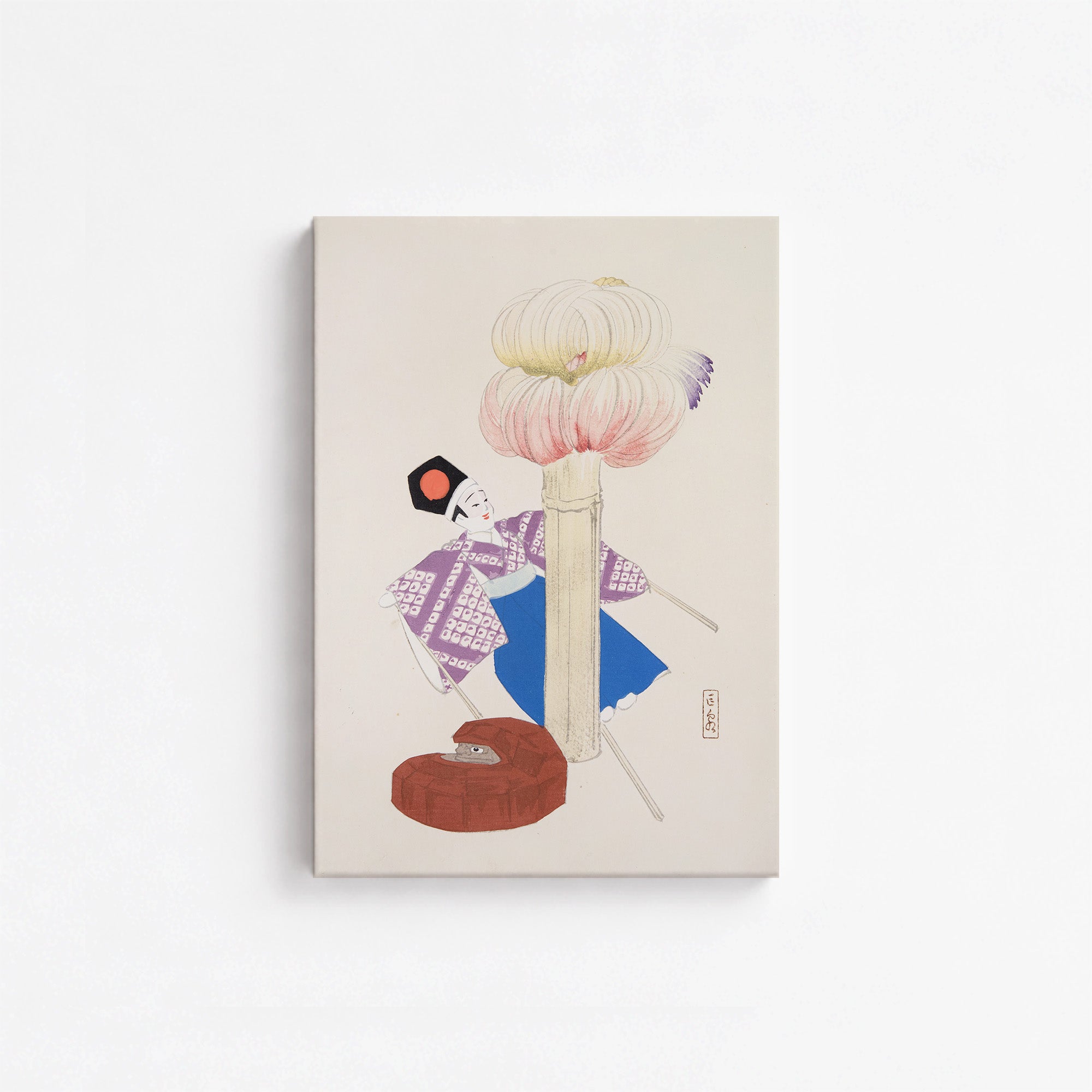 Collection Kyosen d'illustrations de jouets japonais n° 86 ("Kabuki Bloom")