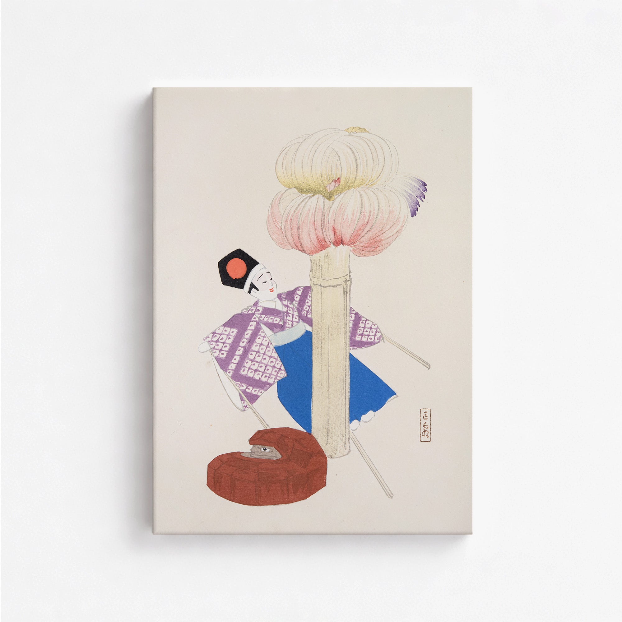 Collection Kyosen d'illustrations de jouets japonais n° 86 ("Kabuki Bloom")