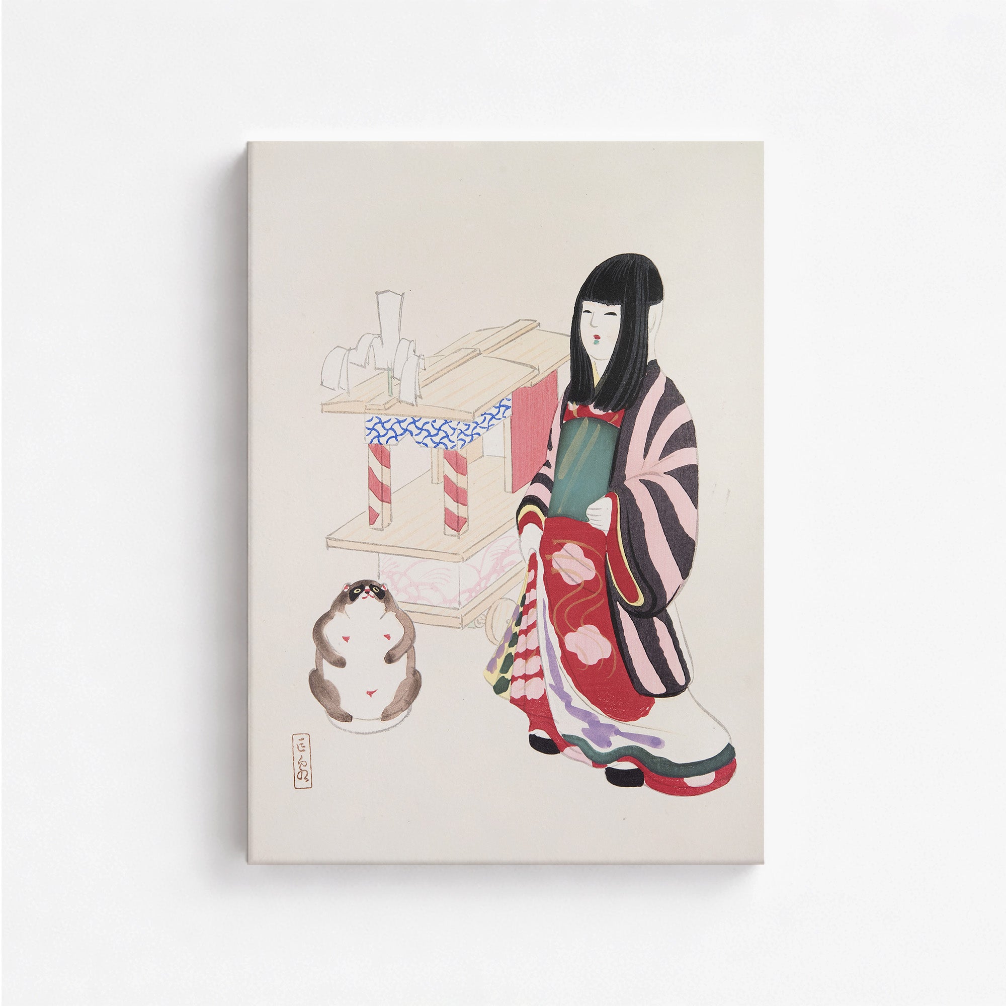 Collection Kyosen d'illustrations de jouets japonais n° 87 ("Gardien serein de la tradition")