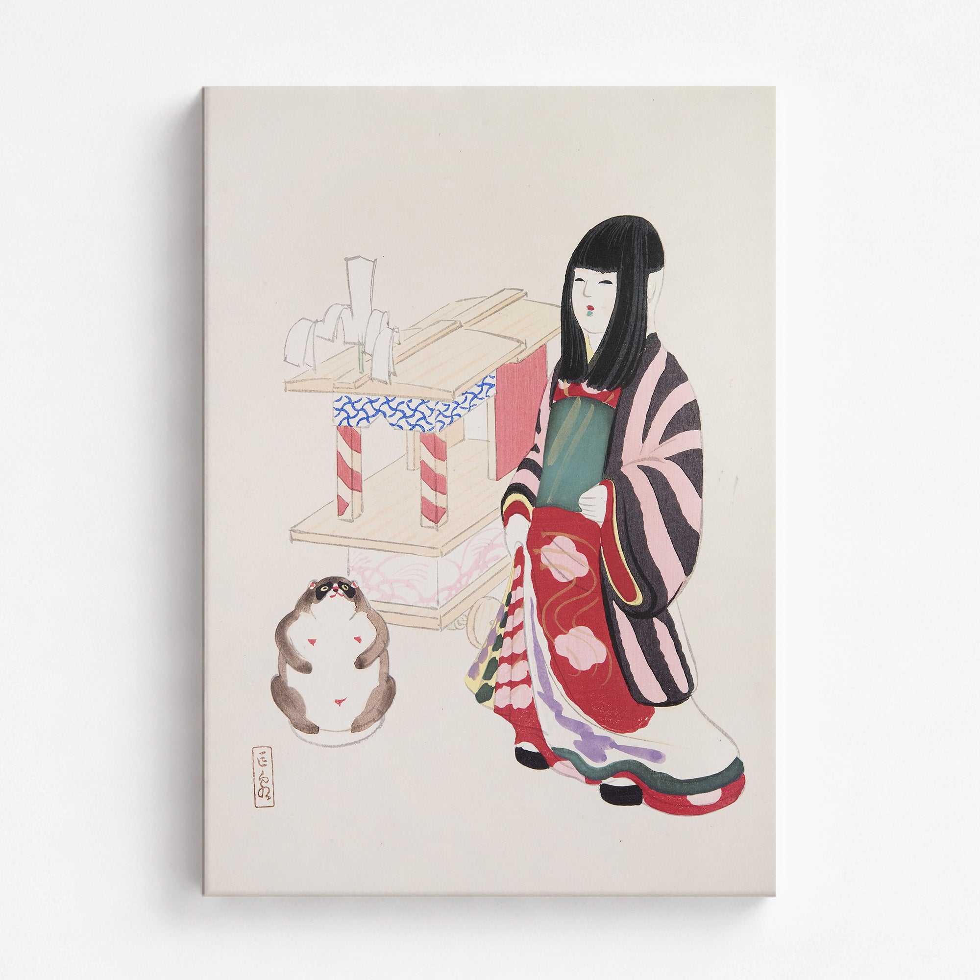 Collection Kyosen d'illustrations de jouets japonais n° 87 ("Gardien serein de la tradition")
